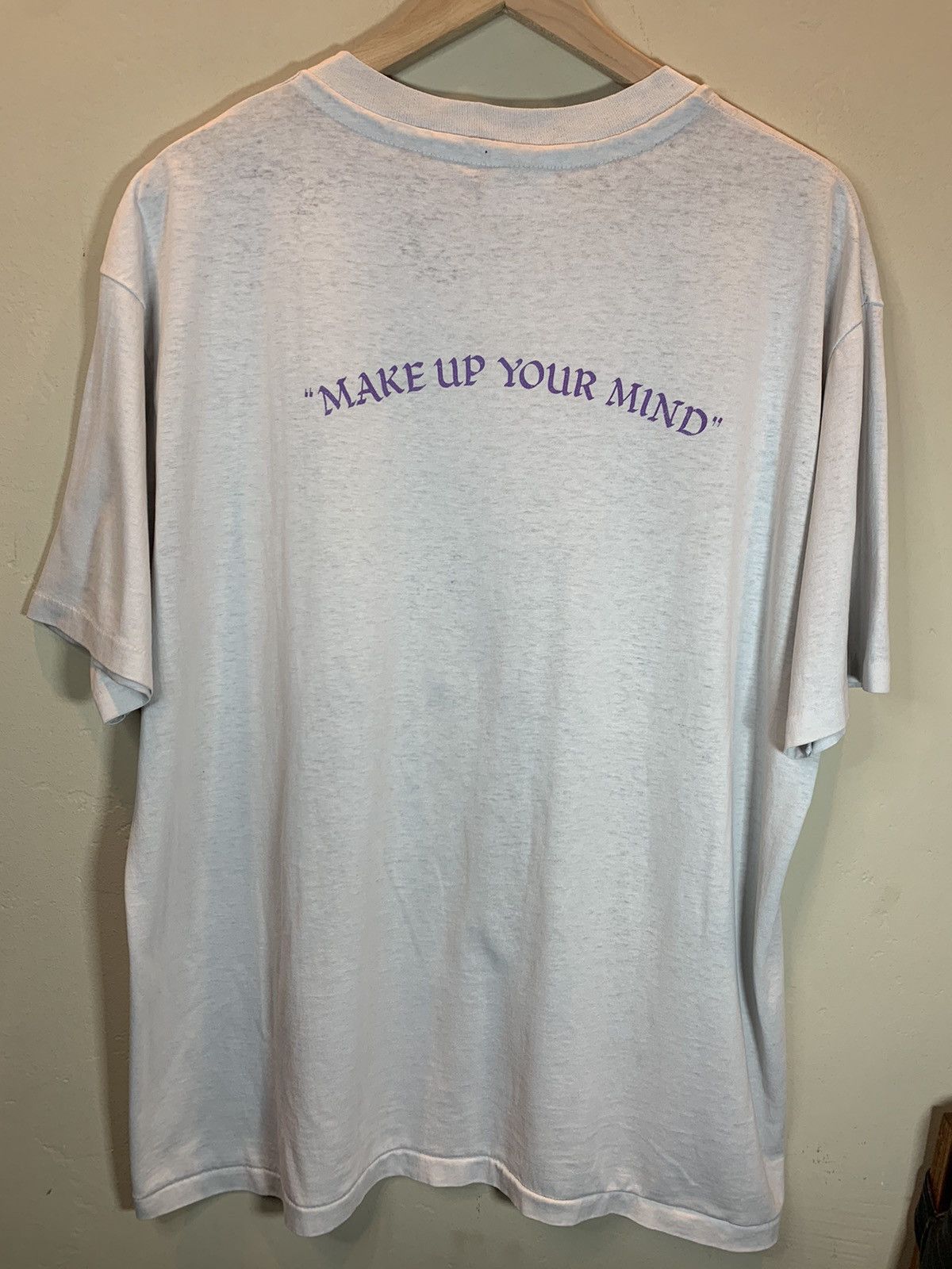 Vintage RARE* Vintage 80’s Make Up Your Mind Jesus Christ Path Shirt Size US XL / EU 56 / 4 - 2 Thumbnail