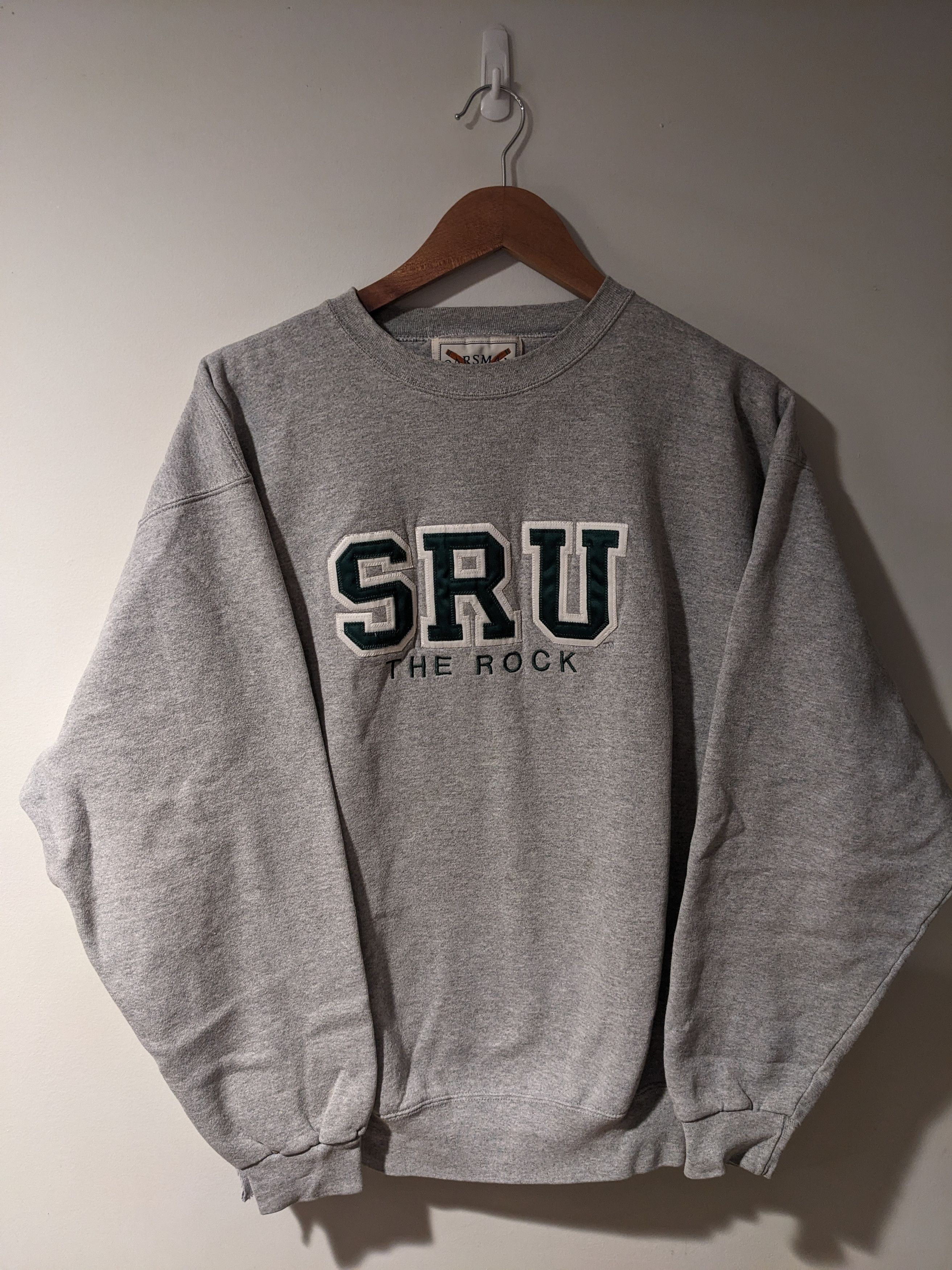 Vintage 90s Slippery Rock University Patch Sweatshirt