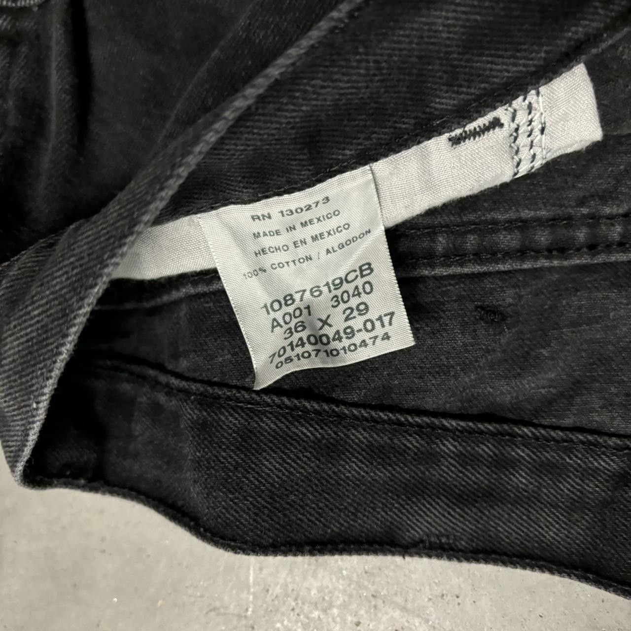 Japanese Brand × Vintage Crazy Vintage Y2K/2000s Grunge Solid Black Essential Denim Jeans! Size US 35 - 8 Thumbnail