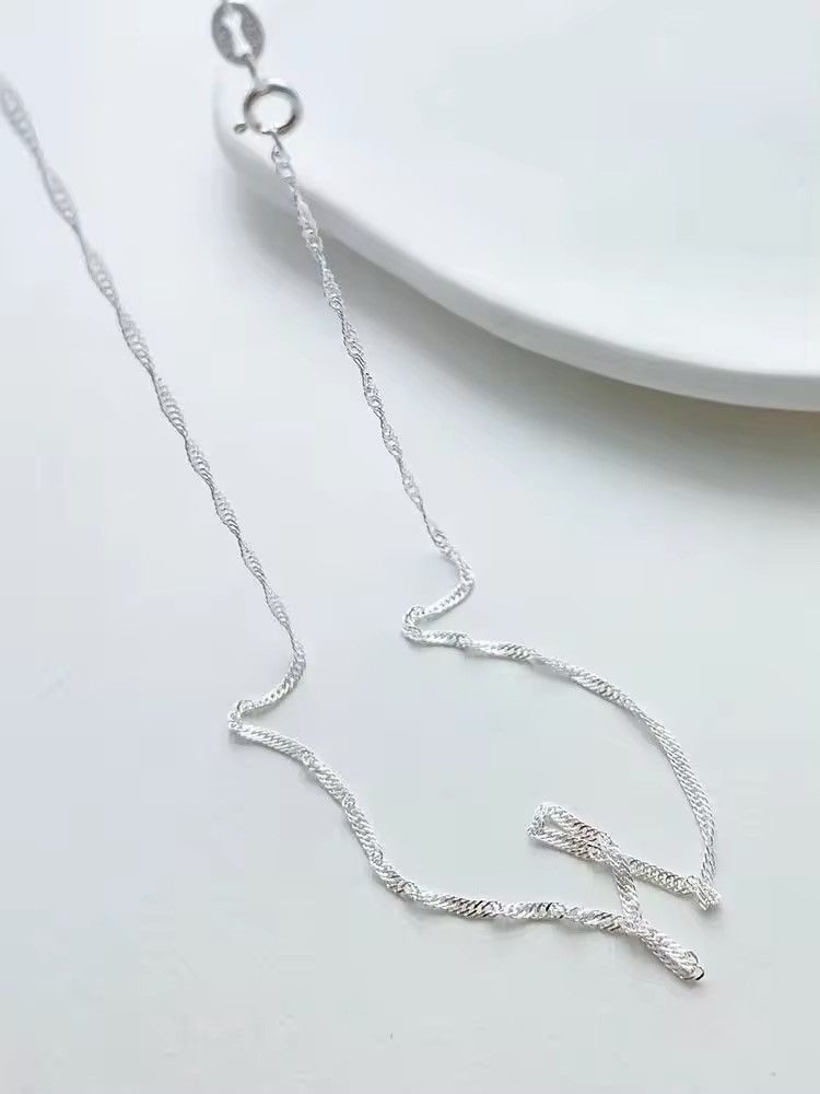 Jewelry × Vintage 1.5mm Water Wave Chain Necklace Size ONE SIZE - 2 Thumbnail