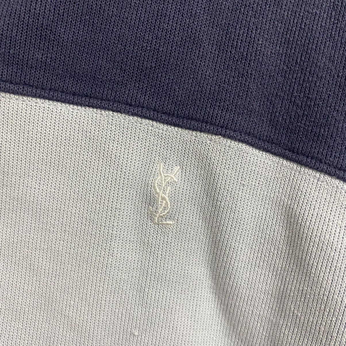 Yves Saint Laurent Vintage yves saint lauren distressed ysl zip hoodie Size US L / EU 52-54 / 3 - 12 Thumbnail