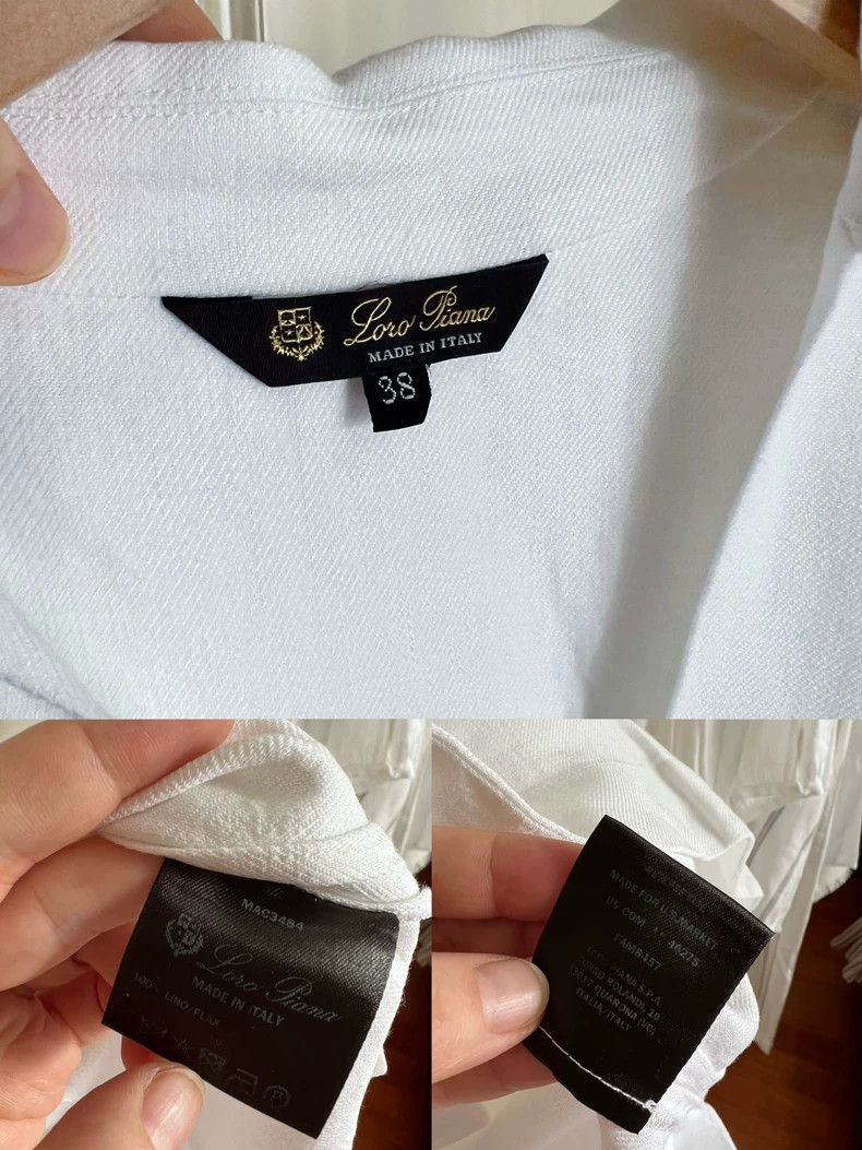 Loro Piana LORO PIANA White linen top Size S / US 4 / IT 40 - 6 Thumbnail