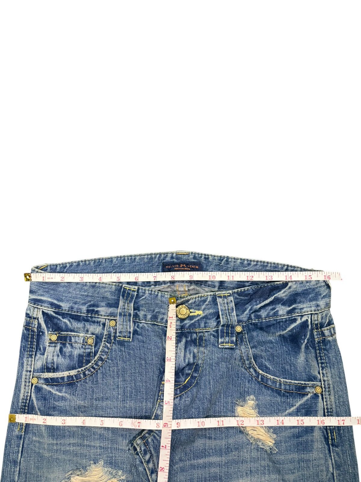 Edwin Vintage Japanese Brand Rusty Wash Distress Loose Jeans Size 32" / US 10 / IT 46 - 6 Thumbnail
