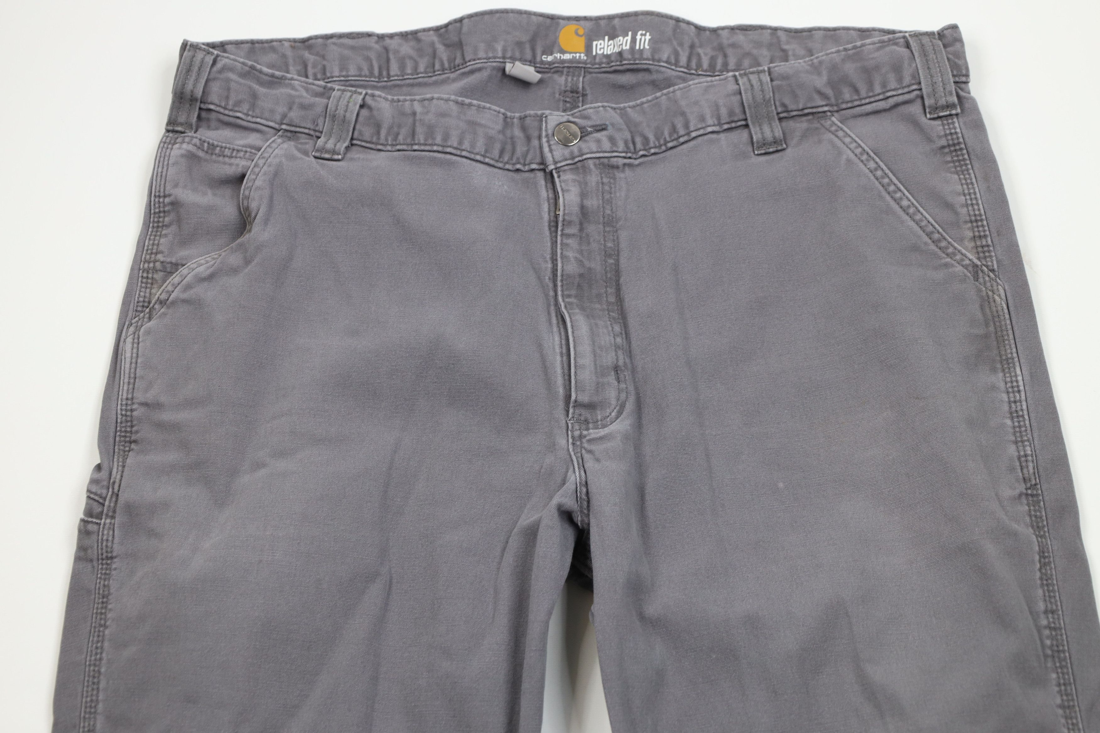 Carhartt Vintage Carhartt Spell Out Canvas Wide Leg Dungaree Pants Size US 40 / EU 56 - 2 Thumbnail