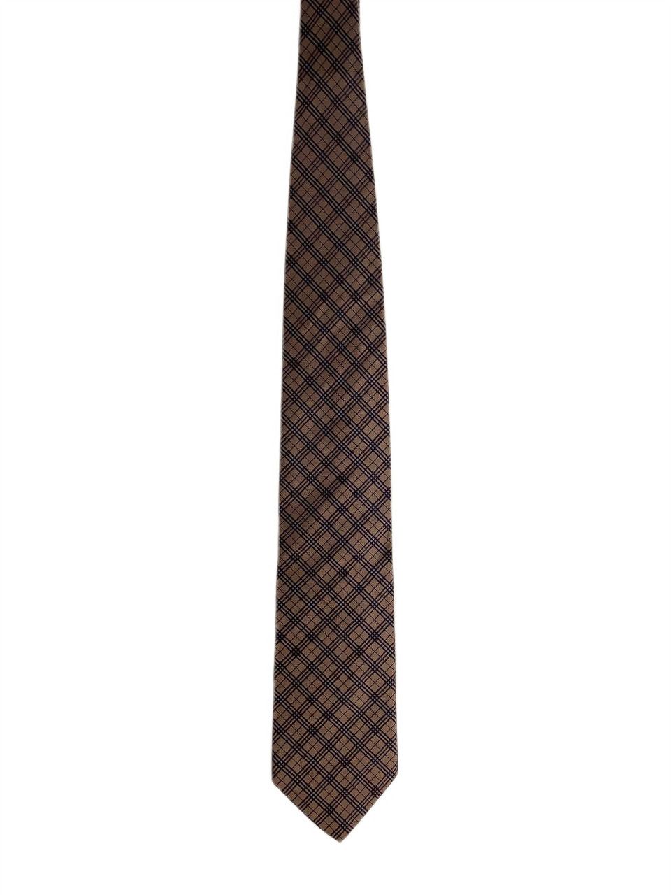 Burberry Burberry Check Monogram Classic Casual Silk Tie Size ONE SIZE - 2 Thumbnail