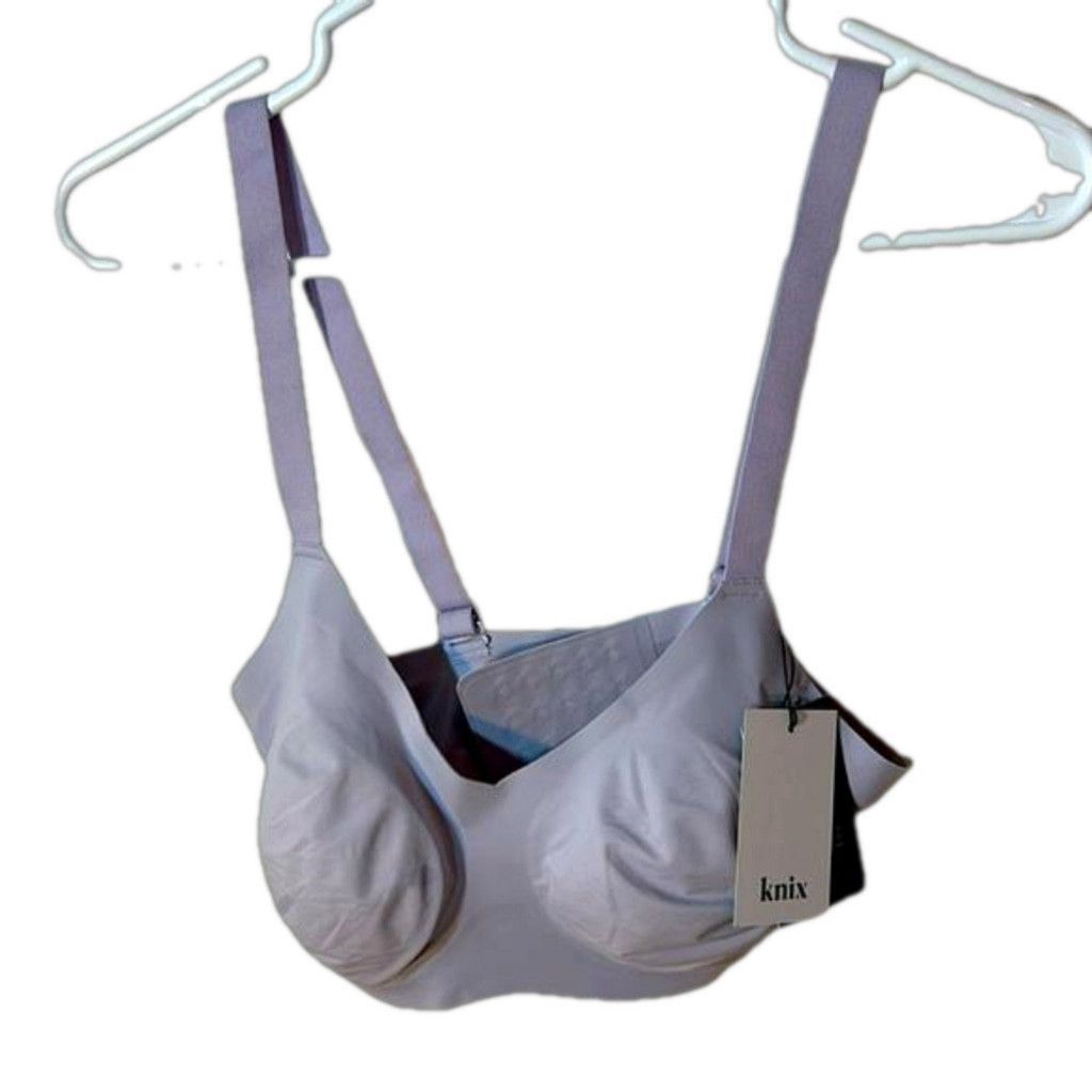 NWT Size 6 Knix Padded V-Neck Bra In Orchid, Women's