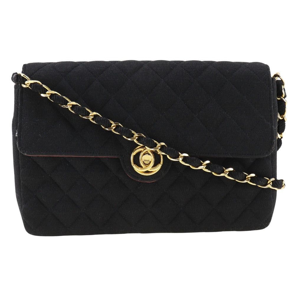 Chanel Black Cotton Shoulder Bag (Pre-Owned) Size ONE SIZE - 1 Thumbnail