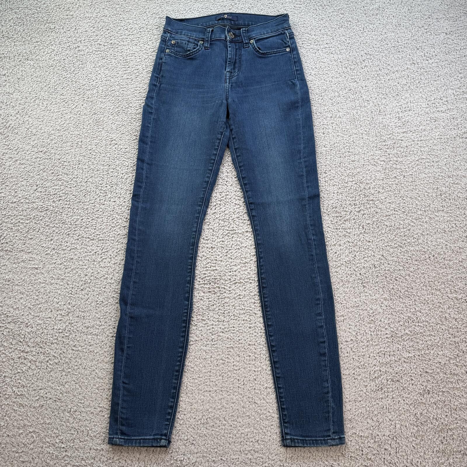 7 For All Mankind 7 For All Mankind Gwenivere Skinny Jeans Womens 24 Blue Size 24" / US 00 / IT 34 - 1 Thumbnail
