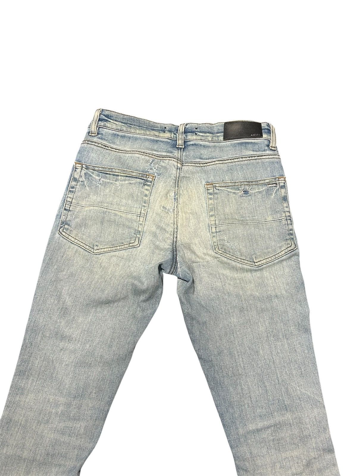 Amiri Mx1 Blue Bandana Patch Size 28 Skinny Fit