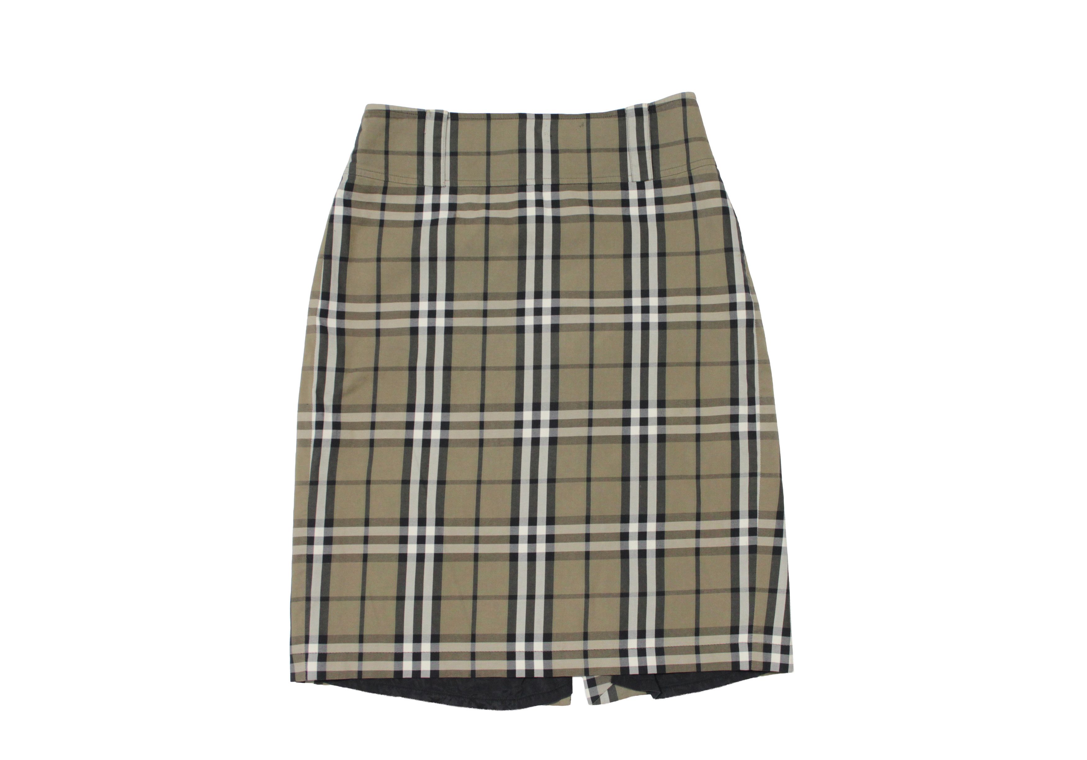 Burberry Nova Check Midi Skirt Size 27" / US 4 / IT 40 - 1 Thumbnail