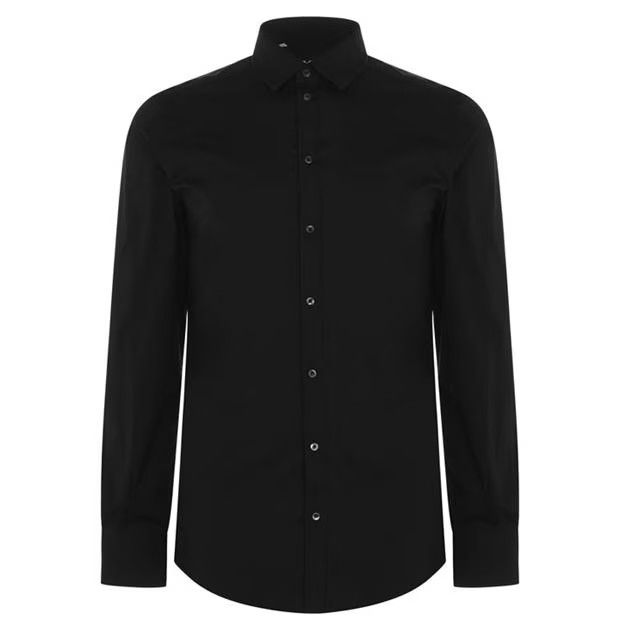 image of Dolce Gabbana O1G2R1Mq0324 Long Sleeve Shirts In Black, Men's (Size XS)