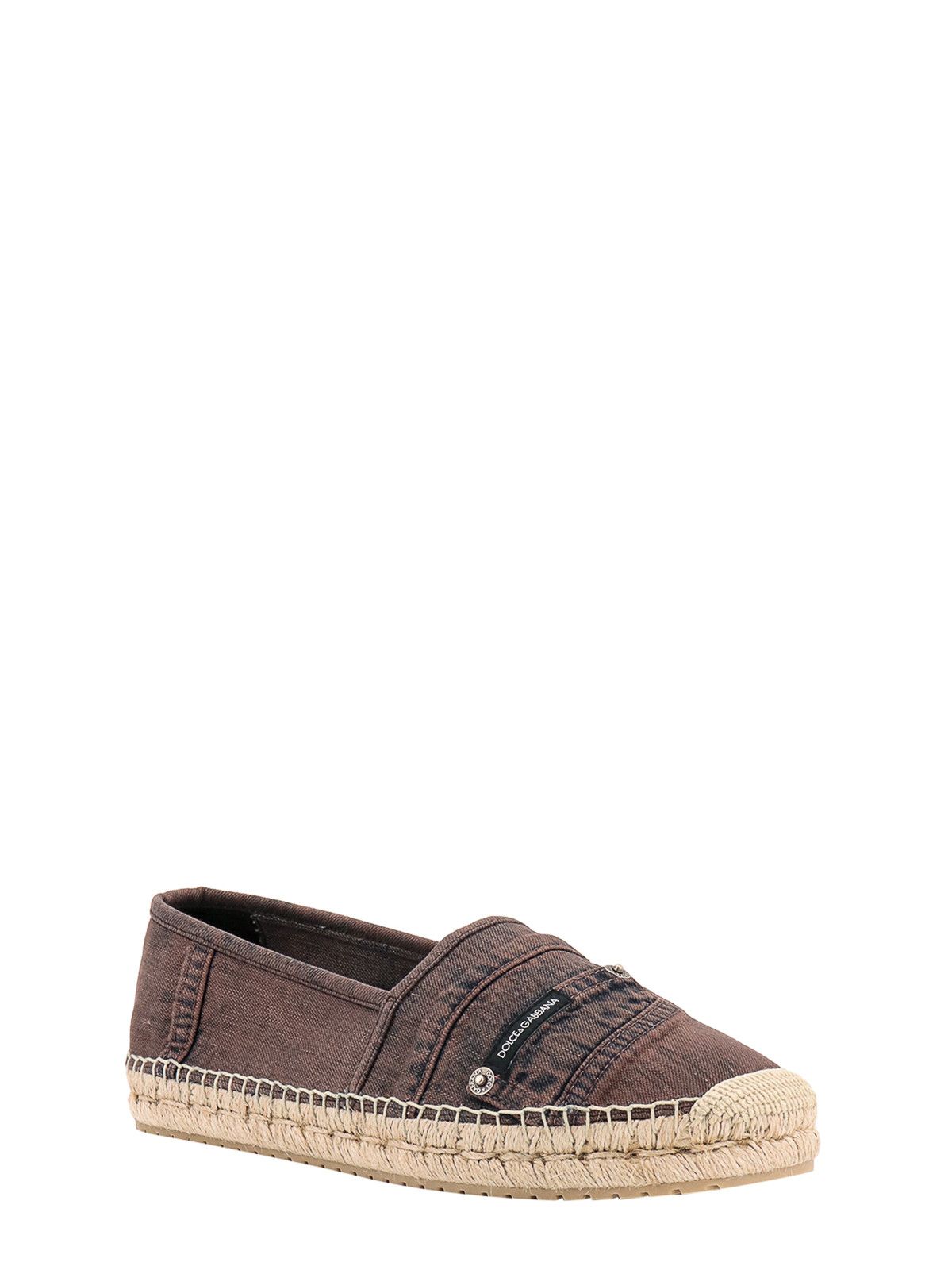 Dolce & Gabbana o1y0125 Denim Espadrilles in Dark Brown Size US 7 / EU 40 - 2 Thumbnail