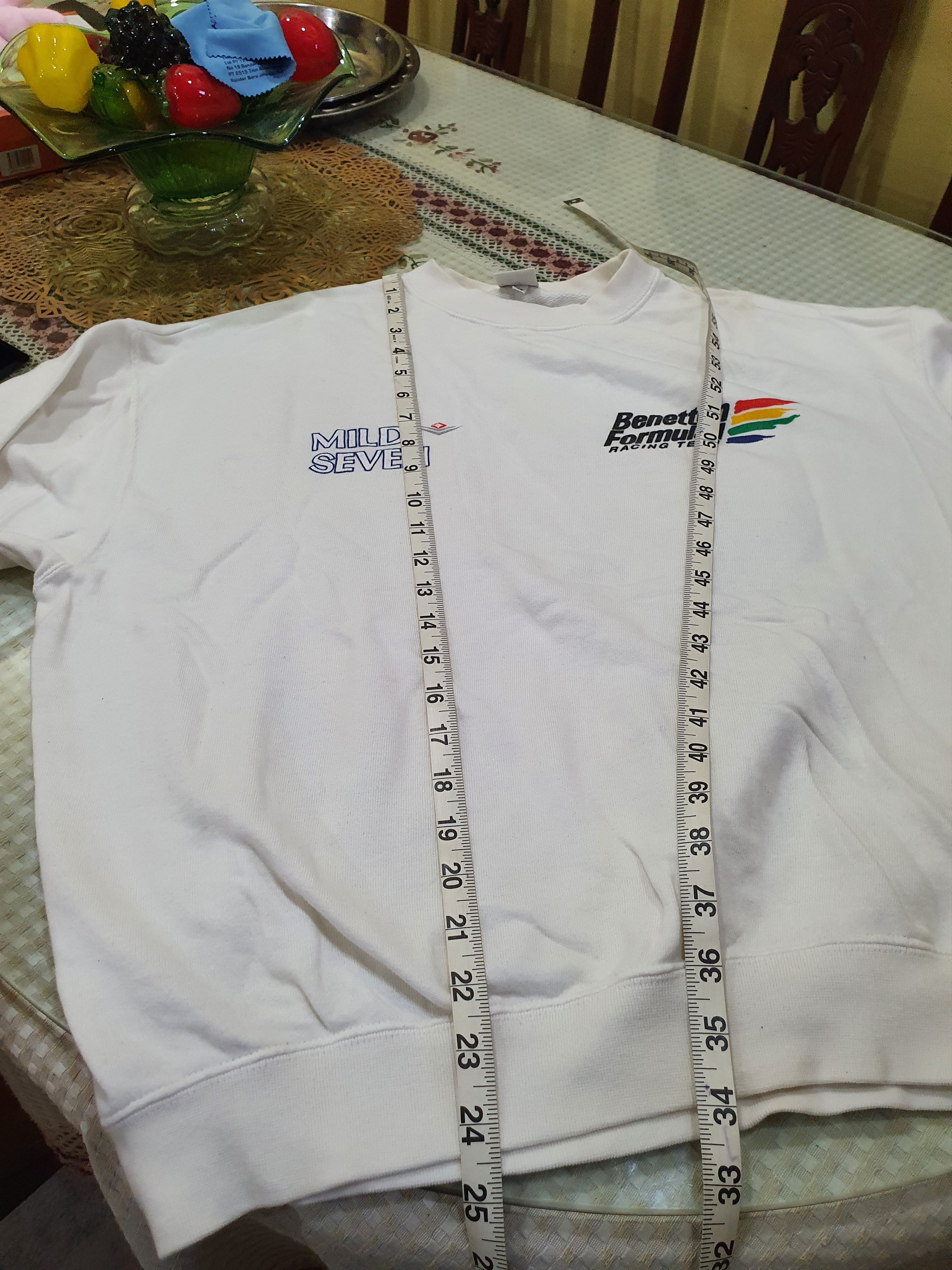 Benetton vintage 90s Benetton F1 Racing Team white crewneck sweatshir Size US M / EU 48-50 / 2 - 12 Thumbnail