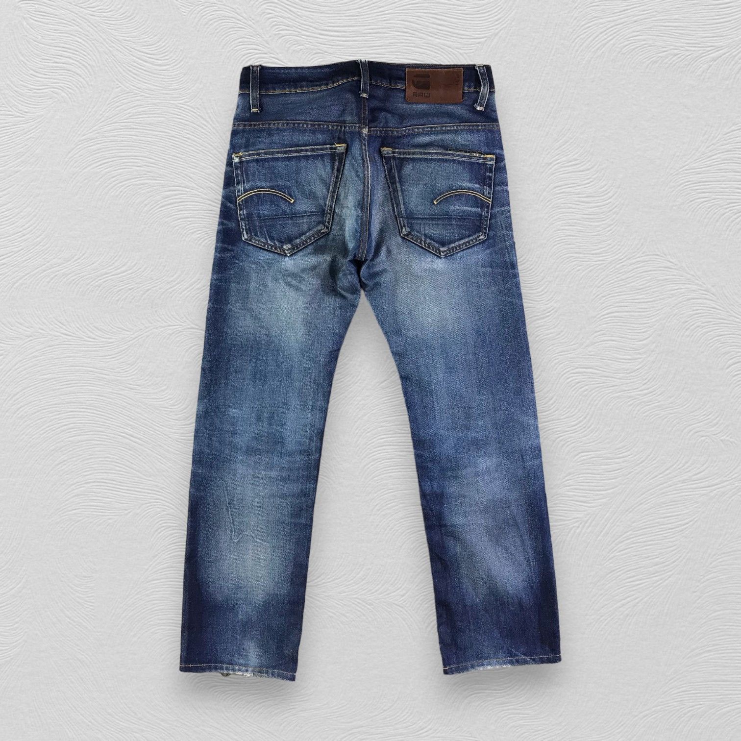 G-Star G Star Raw Jeans Faded Blue Distressed Denim KJ1506 Size US 29 - 2 Thumbnail