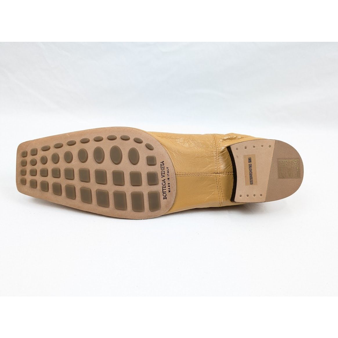 Bottega Veneta o1rshd1 Q:2 / Rubber Sole / Leather Crunch Lux Shoes Sahara Size US 8.5 / EU 41-42 - 12 Thumbnail