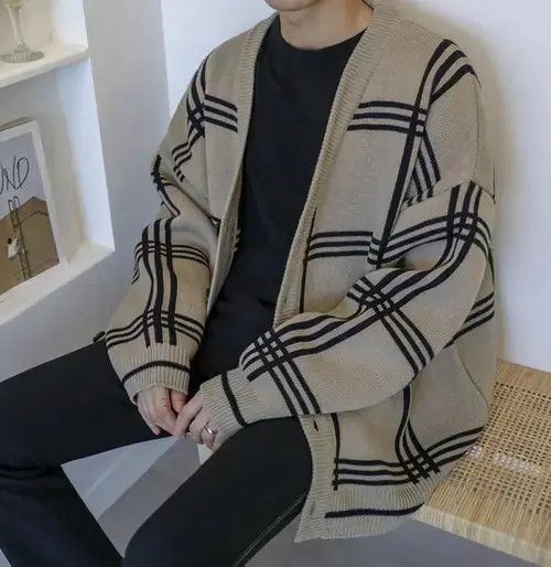Aran Isles Knitwear × Japanese Brand Luxury Knitted Printed Buttons Cardigan Size US L / EU 52-54 / 3 - 1 Thumbnail