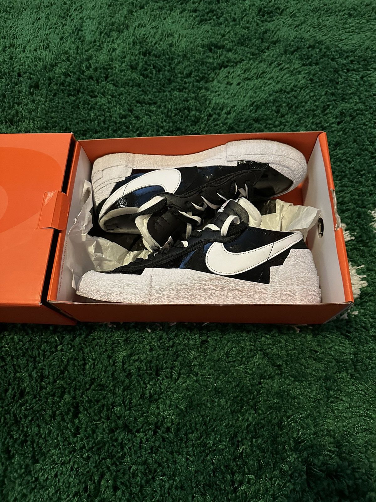 Nike × Sacai Nike x Sacai Blazer Low Sneakers Black 11 Size US 11 / EU 44 - 1 Thumbnail
