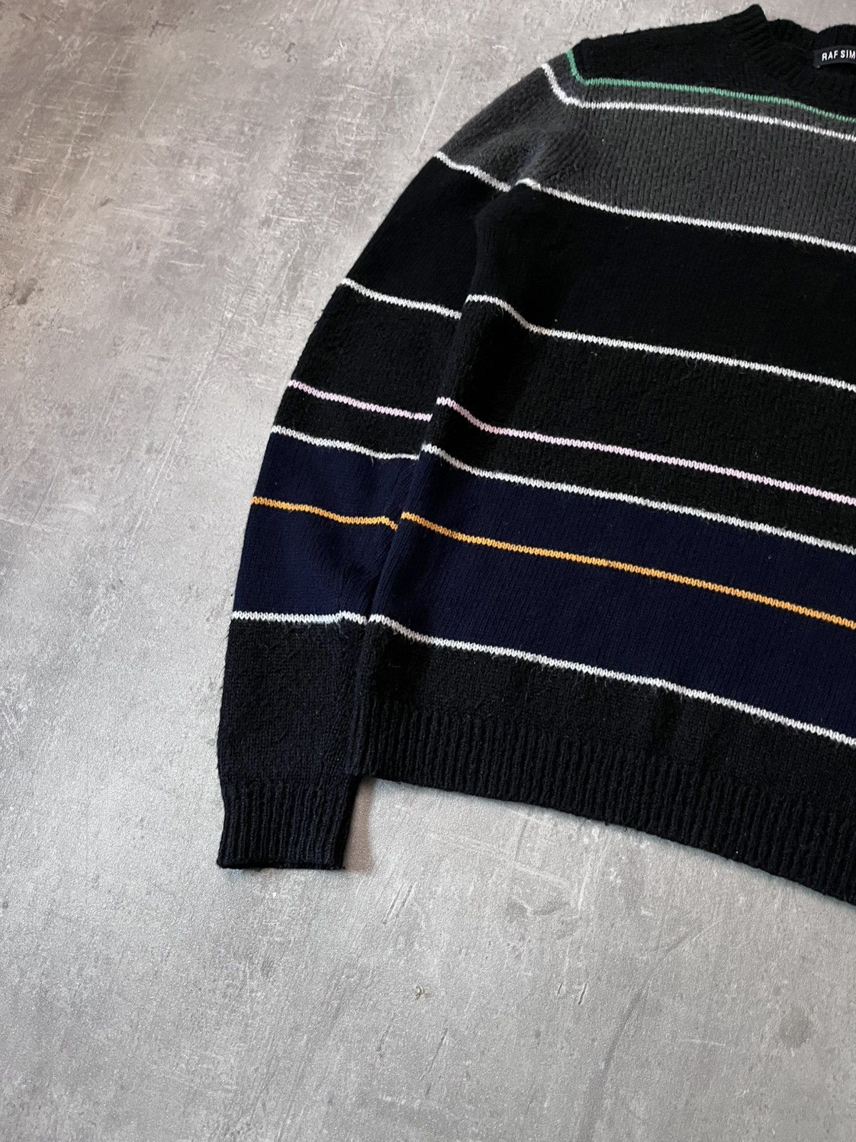 Raf Simons Raf Simons A/W 2013 Striped mohair blend sweater Size US L / EU 52-54 / 3 - 2 Thumbnail