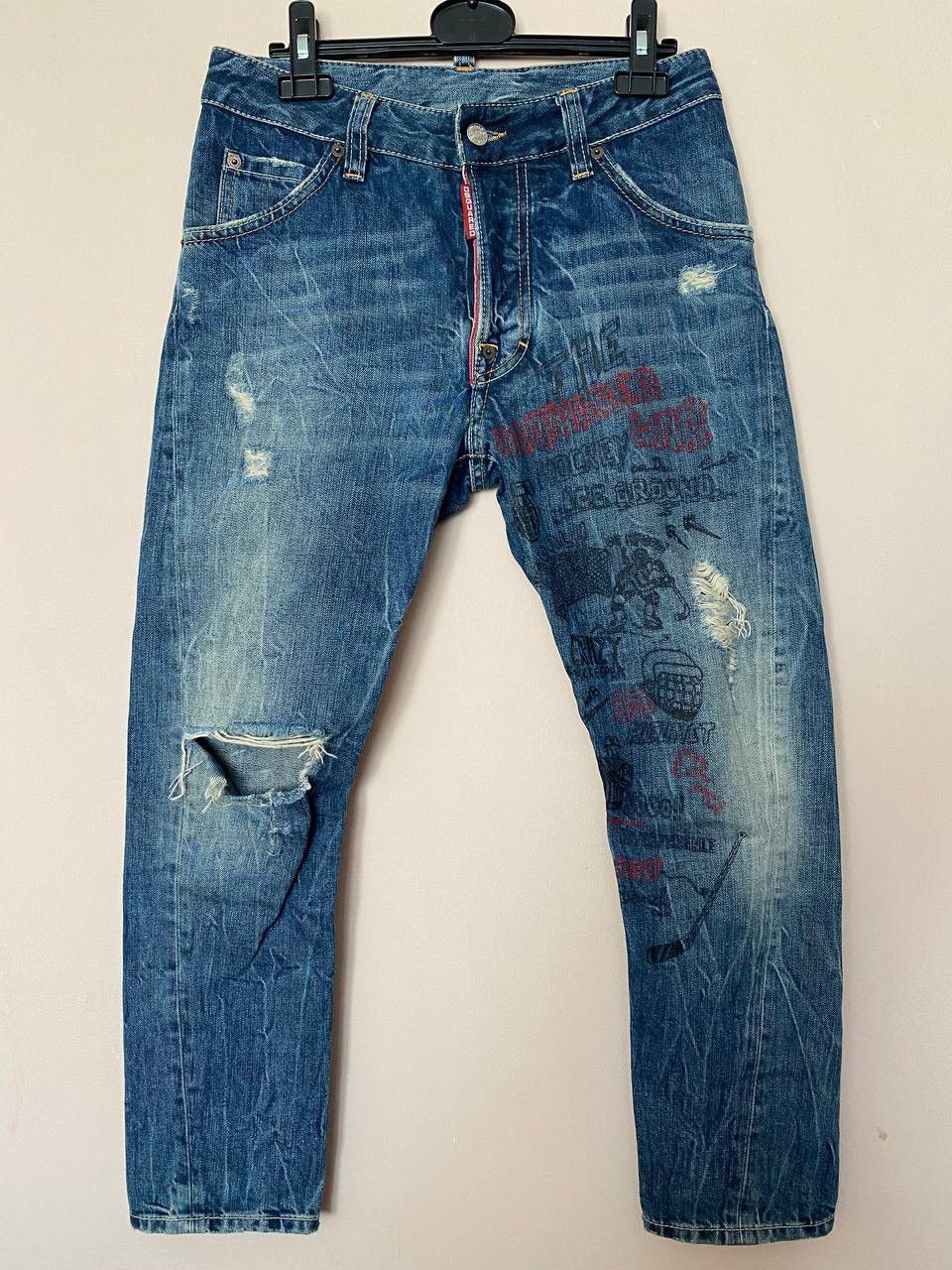 Dsquared2 🔥 Dsquared2 JEANS BIG LOGO RARE Size US 32 / EU 48 - 1 Thumbnail