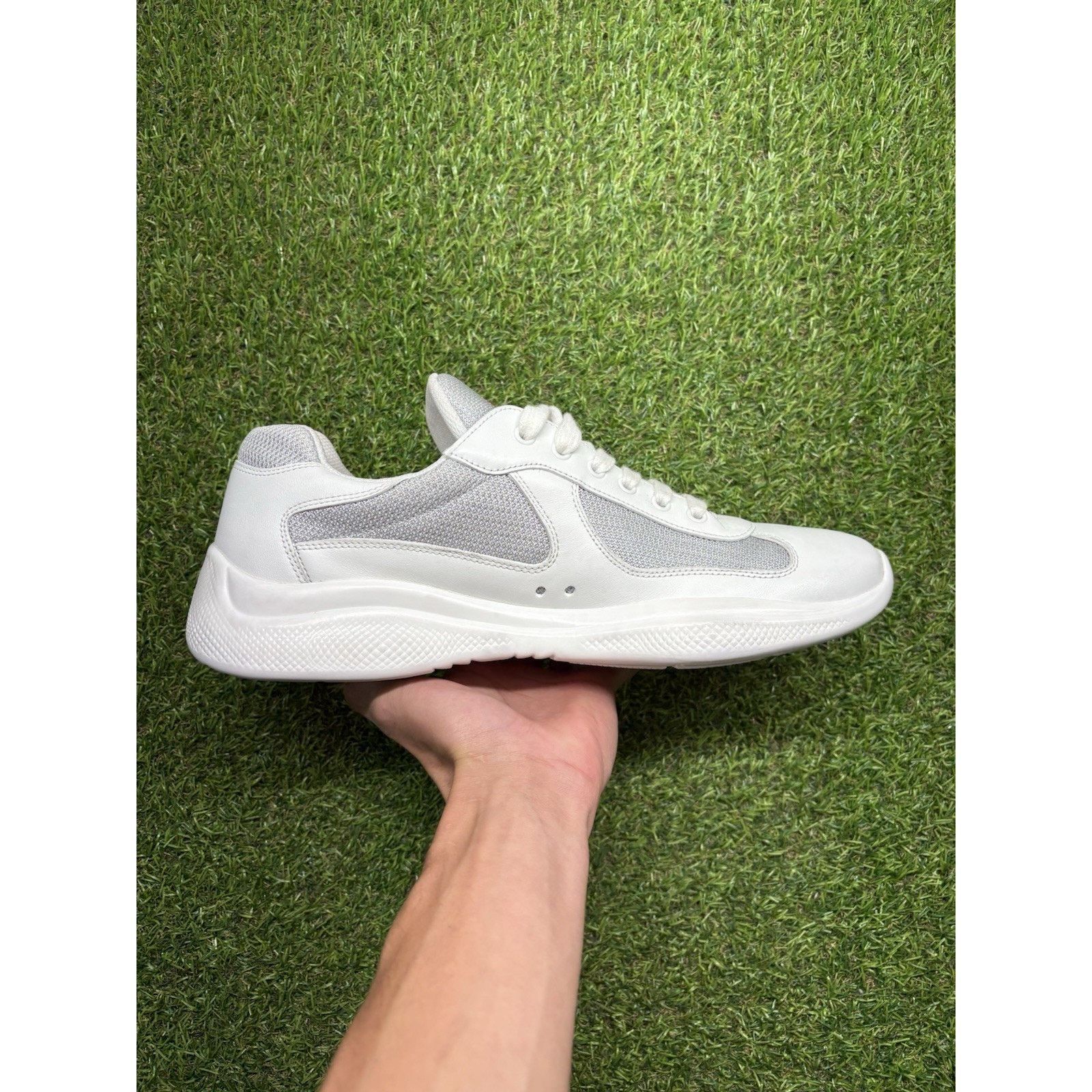 Prada Prada Americas Cup ' White Leather ' | GREAT CONDITION! Size US 11 / EU 44 - 10 Thumbnail