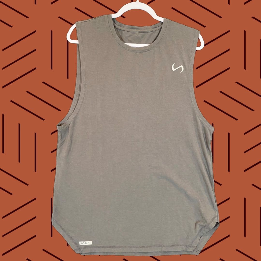 Vintage TLF Apparel Tank Top Mens Medium Gray Sleeveless Workout Gym Lifting Impossible Size US M / EU 48-50 / 2 - 1 Thumbnail
