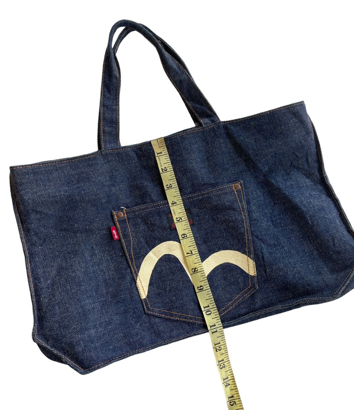 Evisu Vintage Evis Japan Denim Totebag Size ONE SIZE - 9 Thumbnail