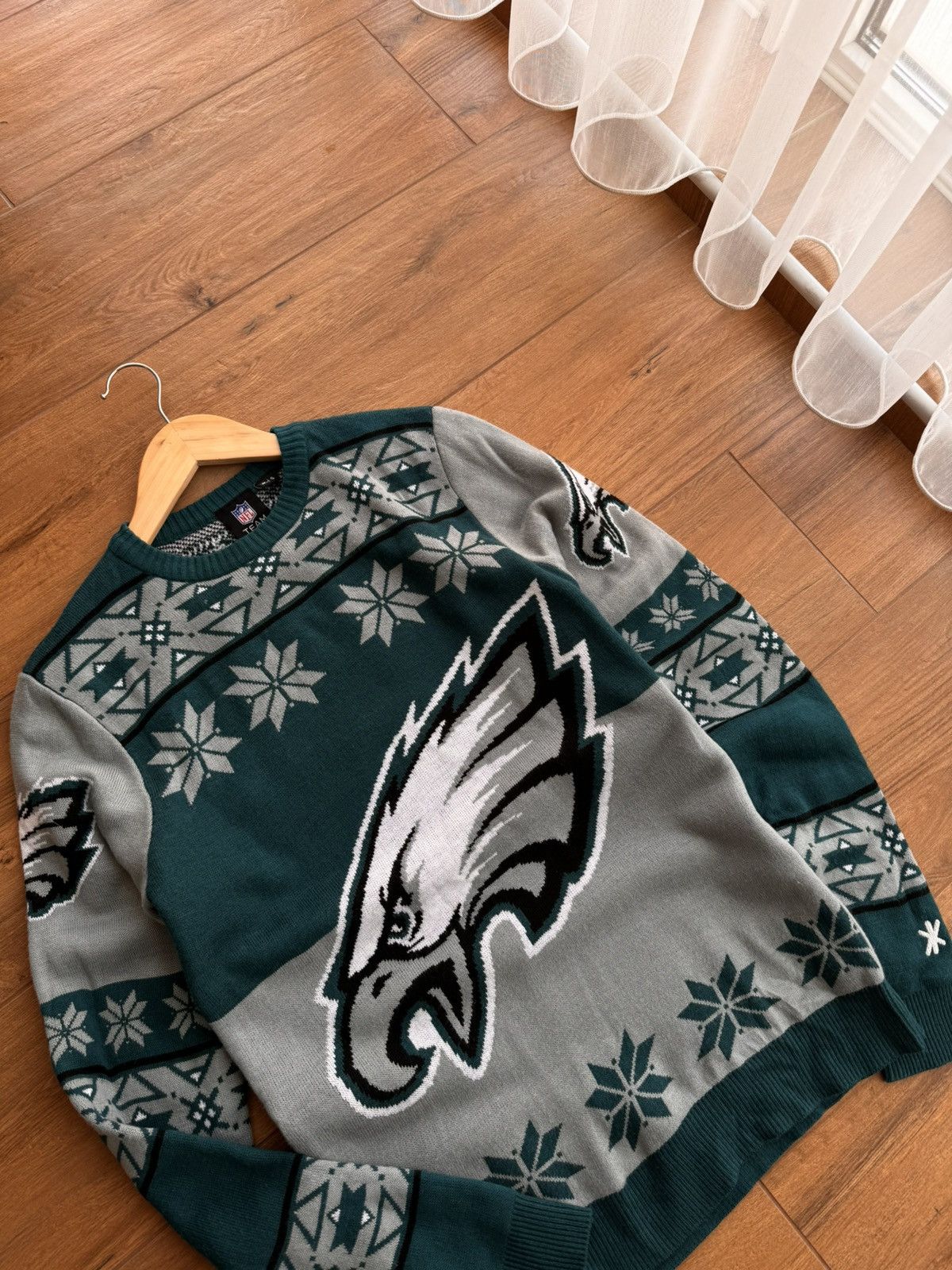 NFL × Starter NFL Team Philadelphia Eagles Christmas Sweater Size S / US 4 / IT 40 - 4 Thumbnail