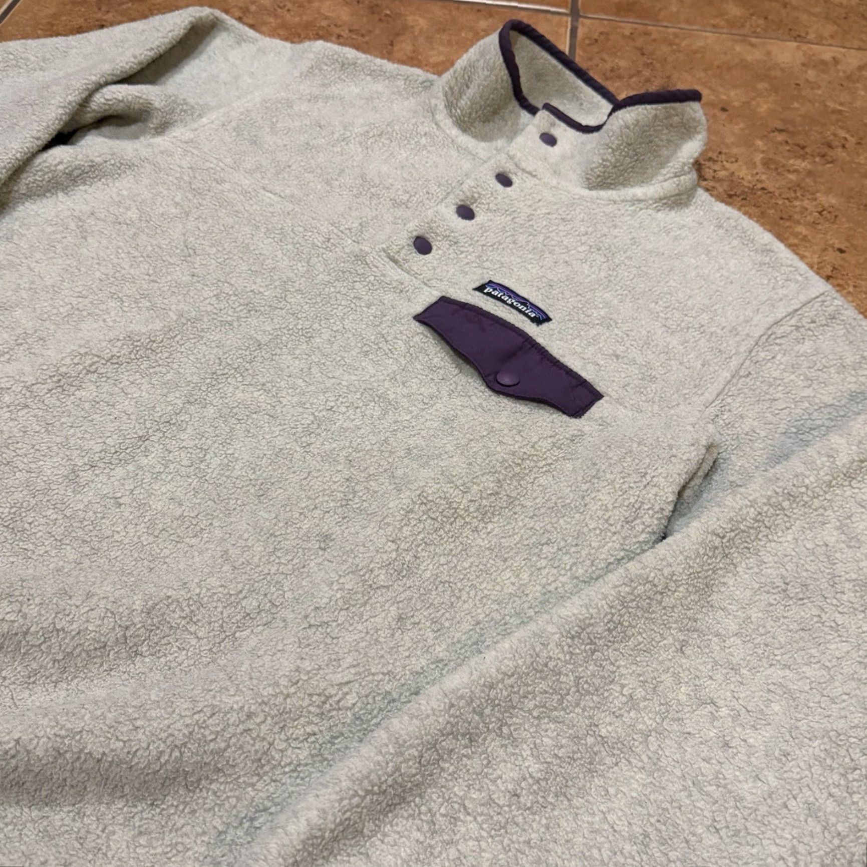Patagonia VINTAGE Patagonia Snap-T Fleece Jacket Grey Pullover Sweater Mens Small Synchilla VTG Size US S / EU 44-46 / 1 - 6 Thumbnail