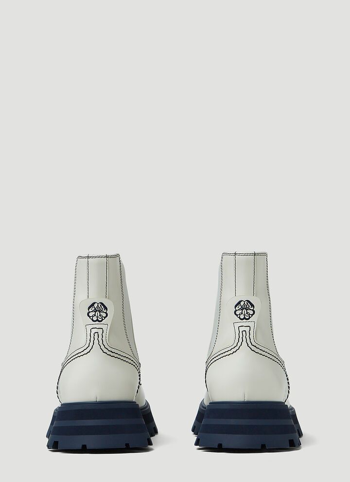 Alexander McQueen o1y0225 Ankle Boots in White Size US 5 / IT 35 - 4 Thumbnail