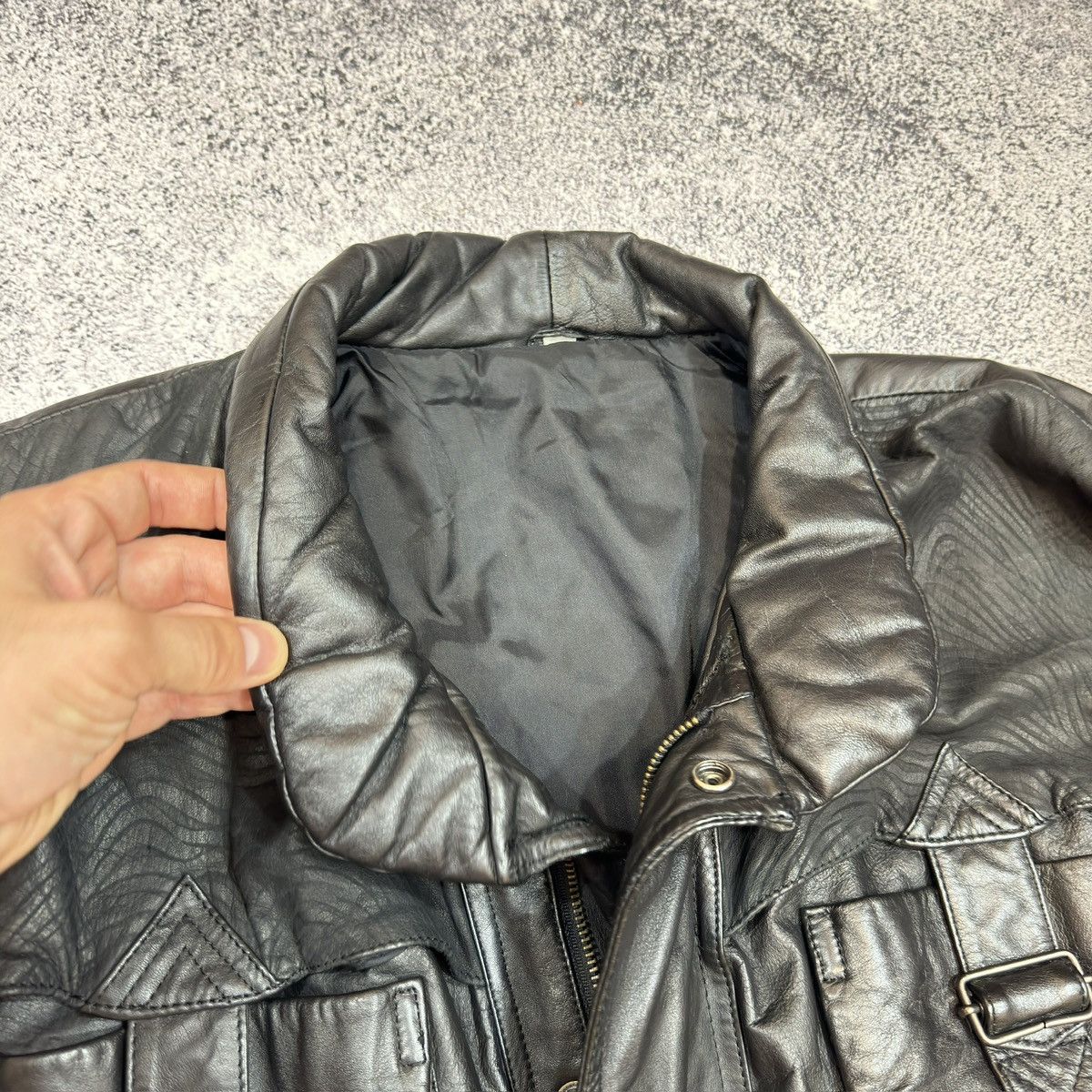 Vintage Made in Korea Leather Jacket M-L size Size US L / EU 52-54 / 3 - 9 Thumbnail