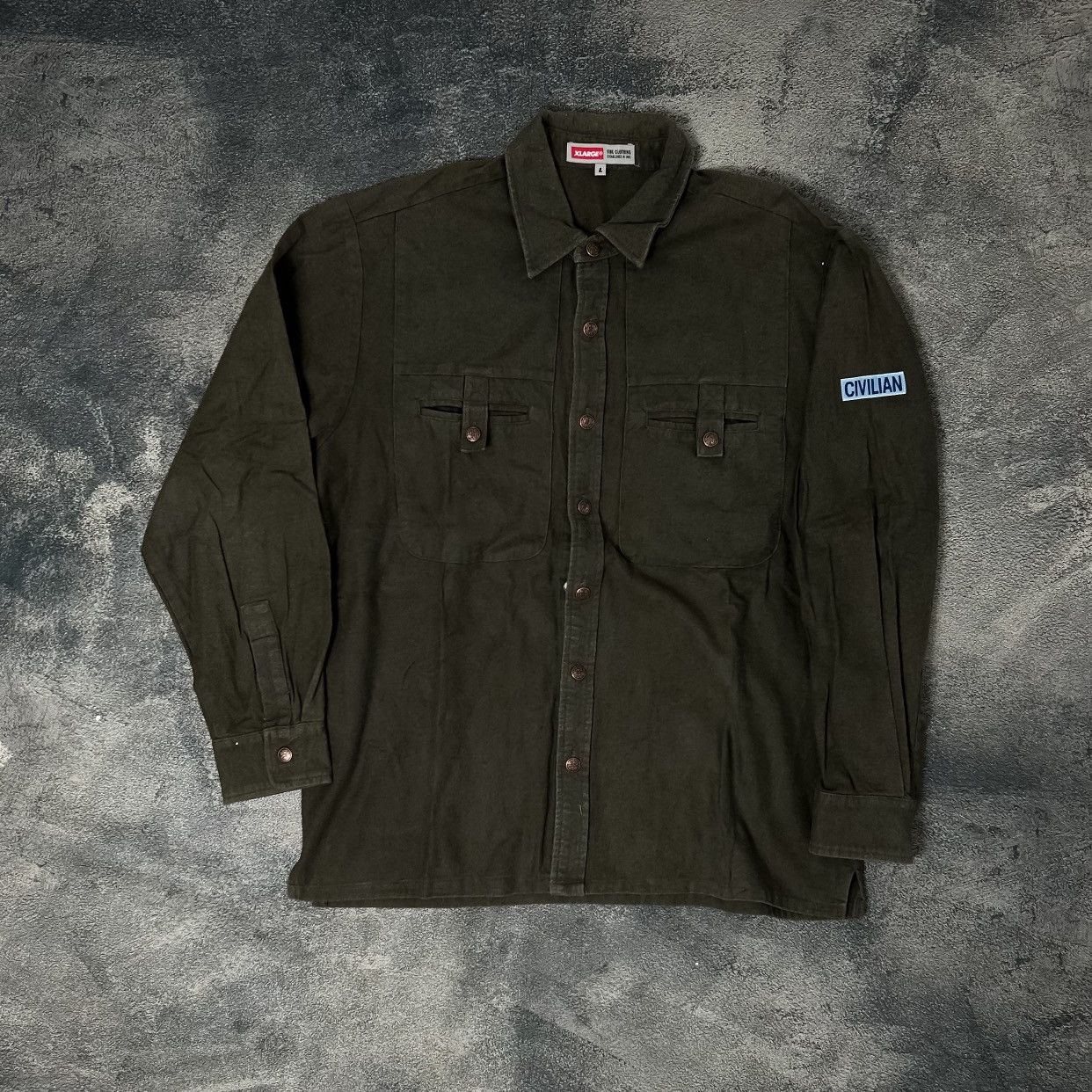 Xlarge Vintage X-LARGE Civilian made in USA Size US XL / EU 56 / 4 - 1 Thumbnail