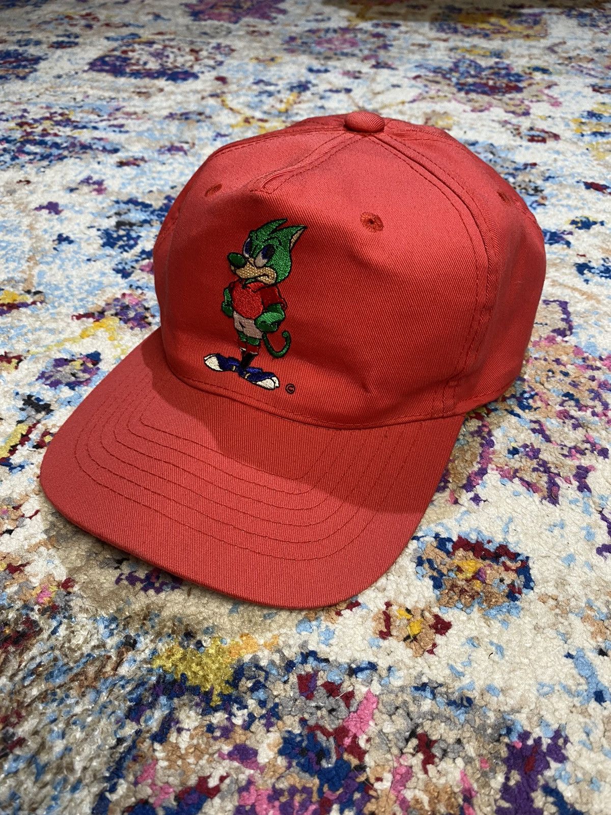 Other VINTAGE 90S RED URAWA DIAMONDS MASCOT REDIA TEAM HATS Size ONE SIZE - 2 Thumbnail