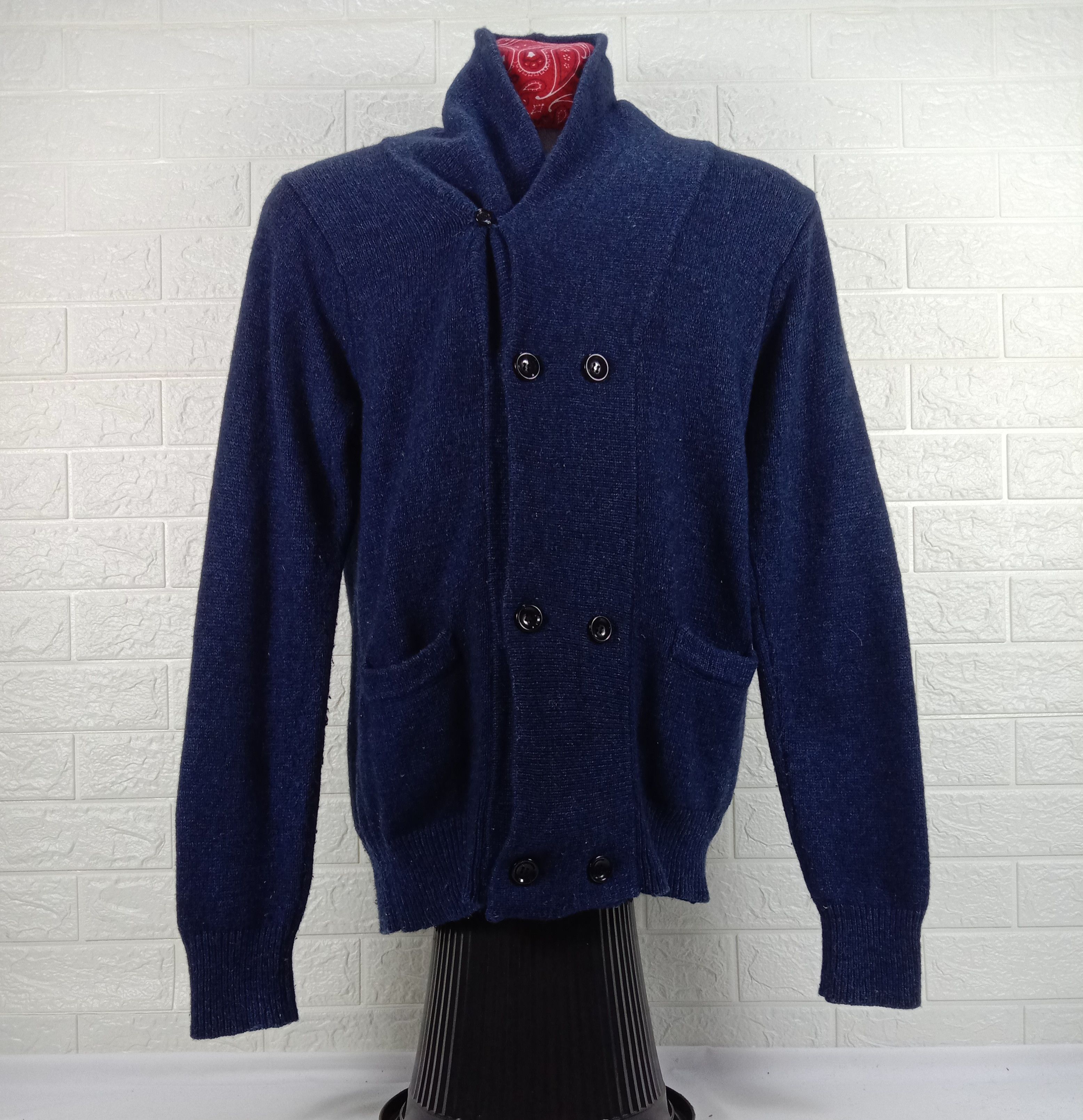 Beams Plus Vintage Beams Knit Wool Cardigan Size US L / EU 52-54 / 3 - 1 Thumbnail