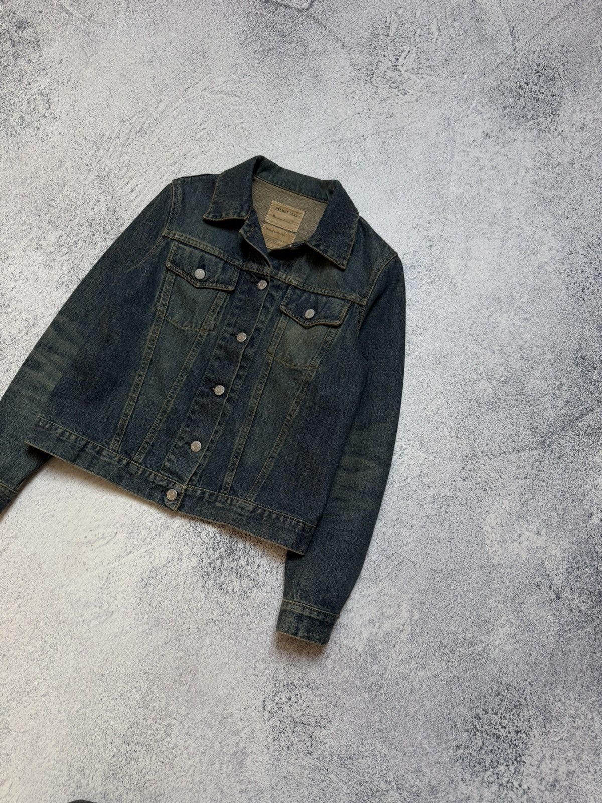Helmut Lang Helmut Lang Archive Dark Denim Trucker Jacket Vintage 90s Size M / US 6-8 / IT 42-44 - 3 Thumbnail