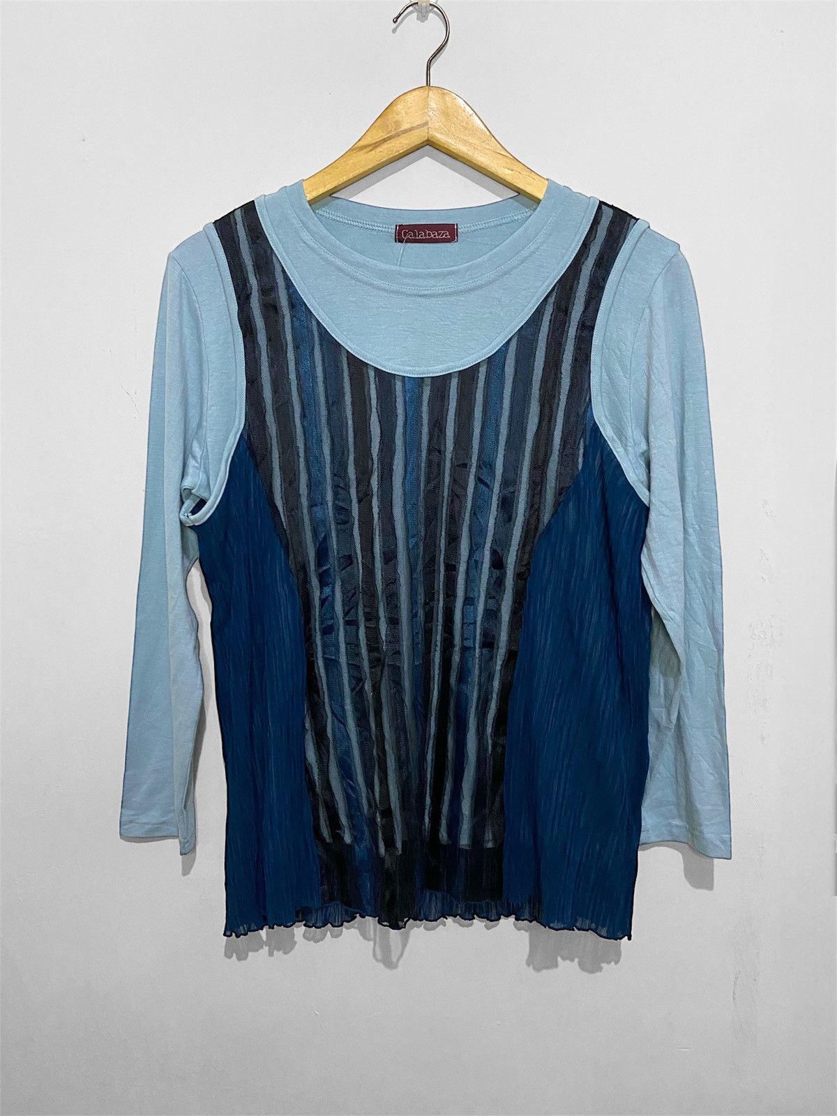 If Six Was Nine × Issey Miyake × Japanese Brand ISSEY MIYAKE STYLE Blouses Calabaza Size L / US 10 / IT 46 - 1 Thumbnail