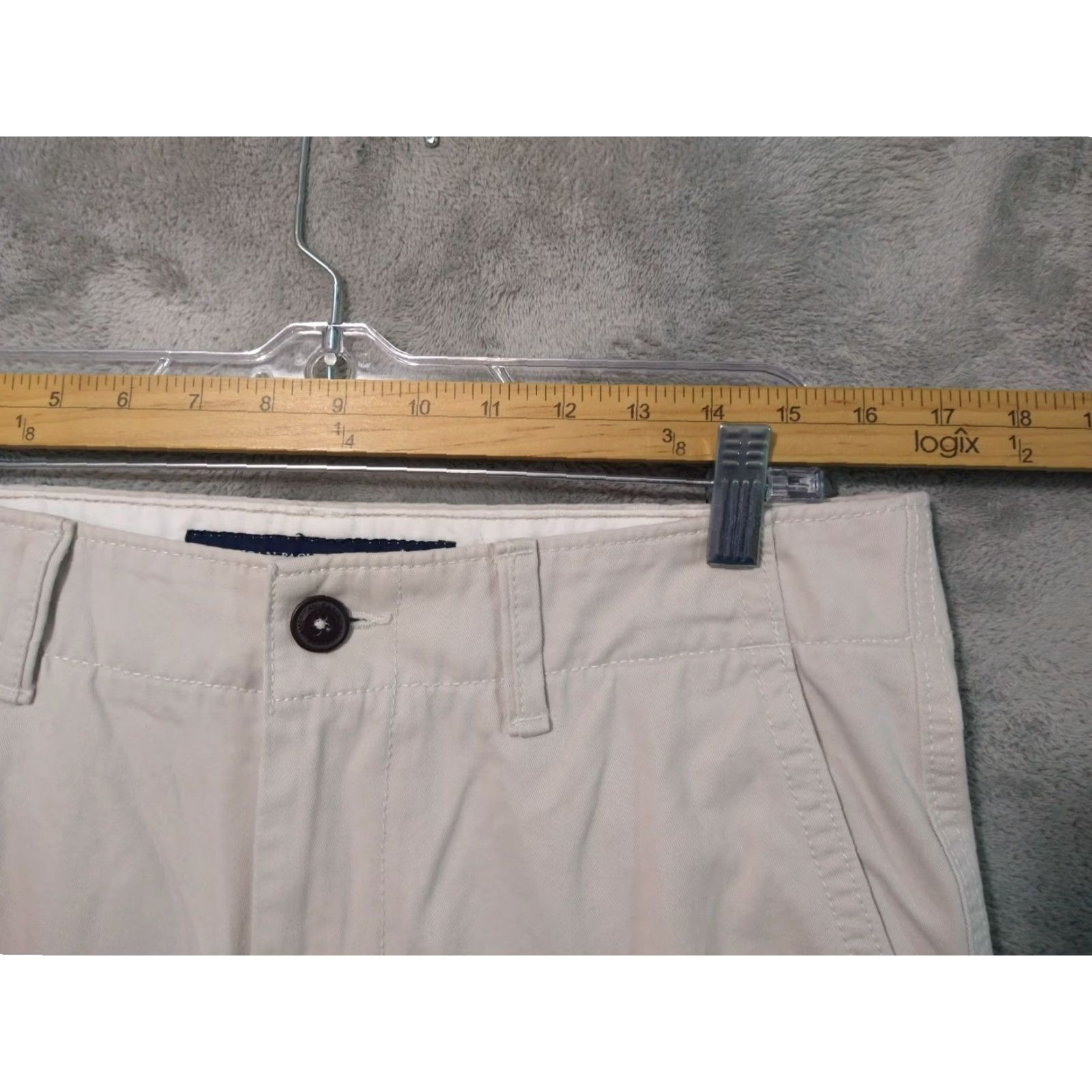 American Eagle Outfitters American Eagle Outfitters Pants Men 32x32 Cream Chino Original Straight Mid Rise Flat Front Casual Workwear College Preppy Shoes Mens Size US 33 - 3 Thumbnail
