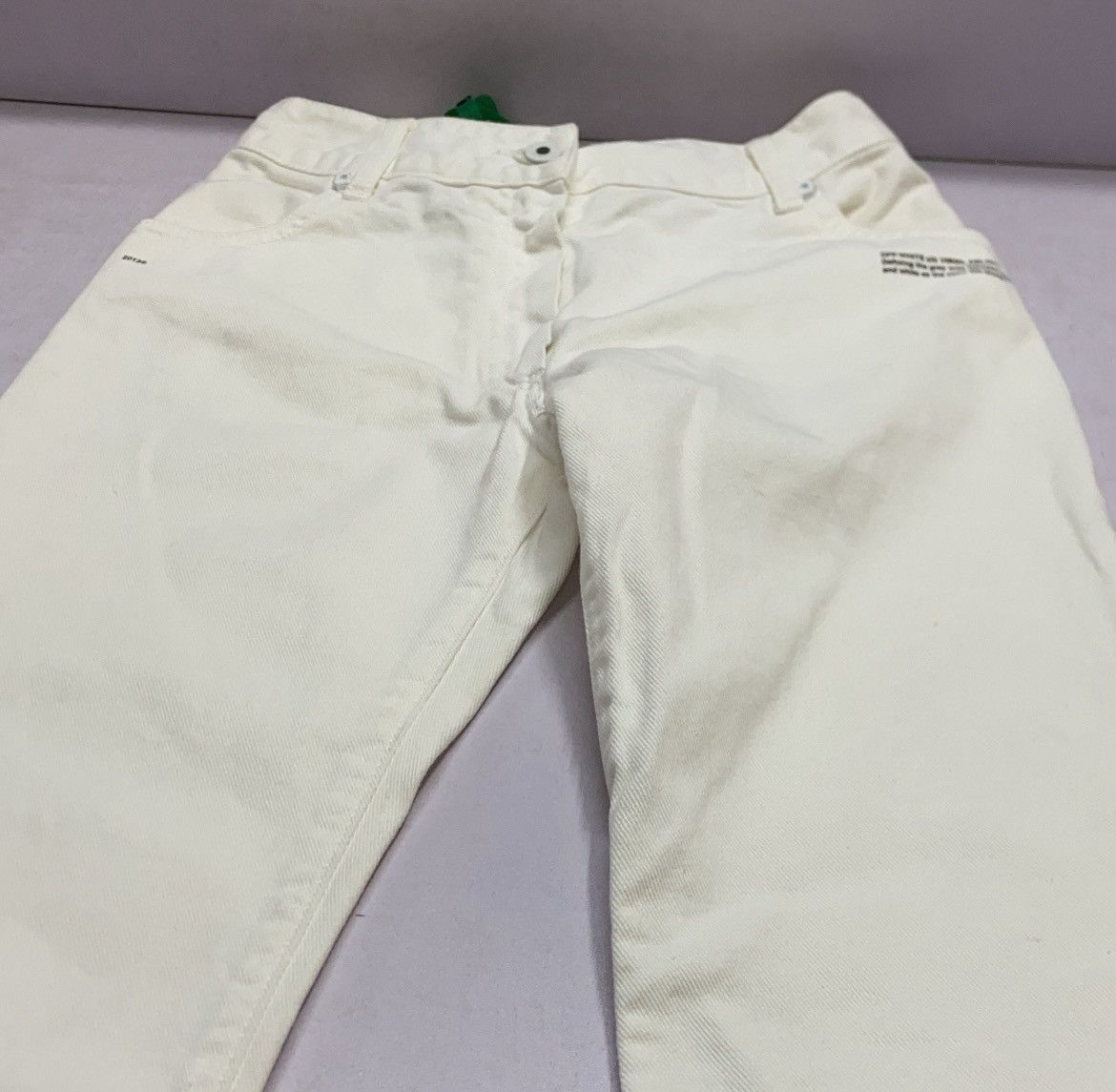 Off-White Off-White Contrast Hem Mid-Rise Jeans Size 24" / US 00 / IT 34 - 8 Thumbnail