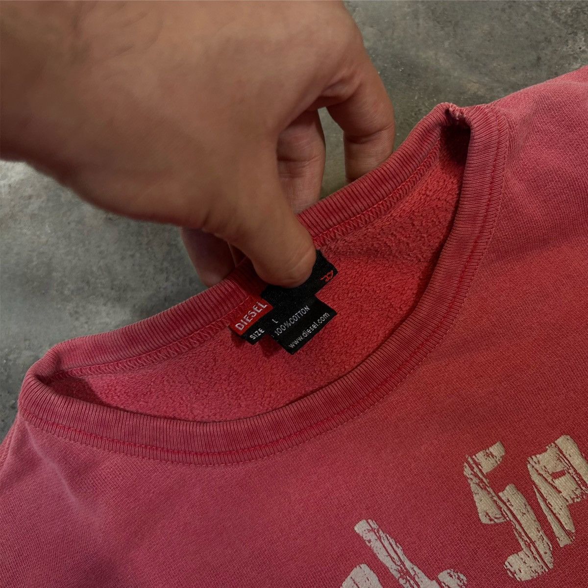 Diesel 2000s Y2K Diesel Speed Freak Red Sweatshirt Size US L / EU 52-54 / 3 - 4 Thumbnail