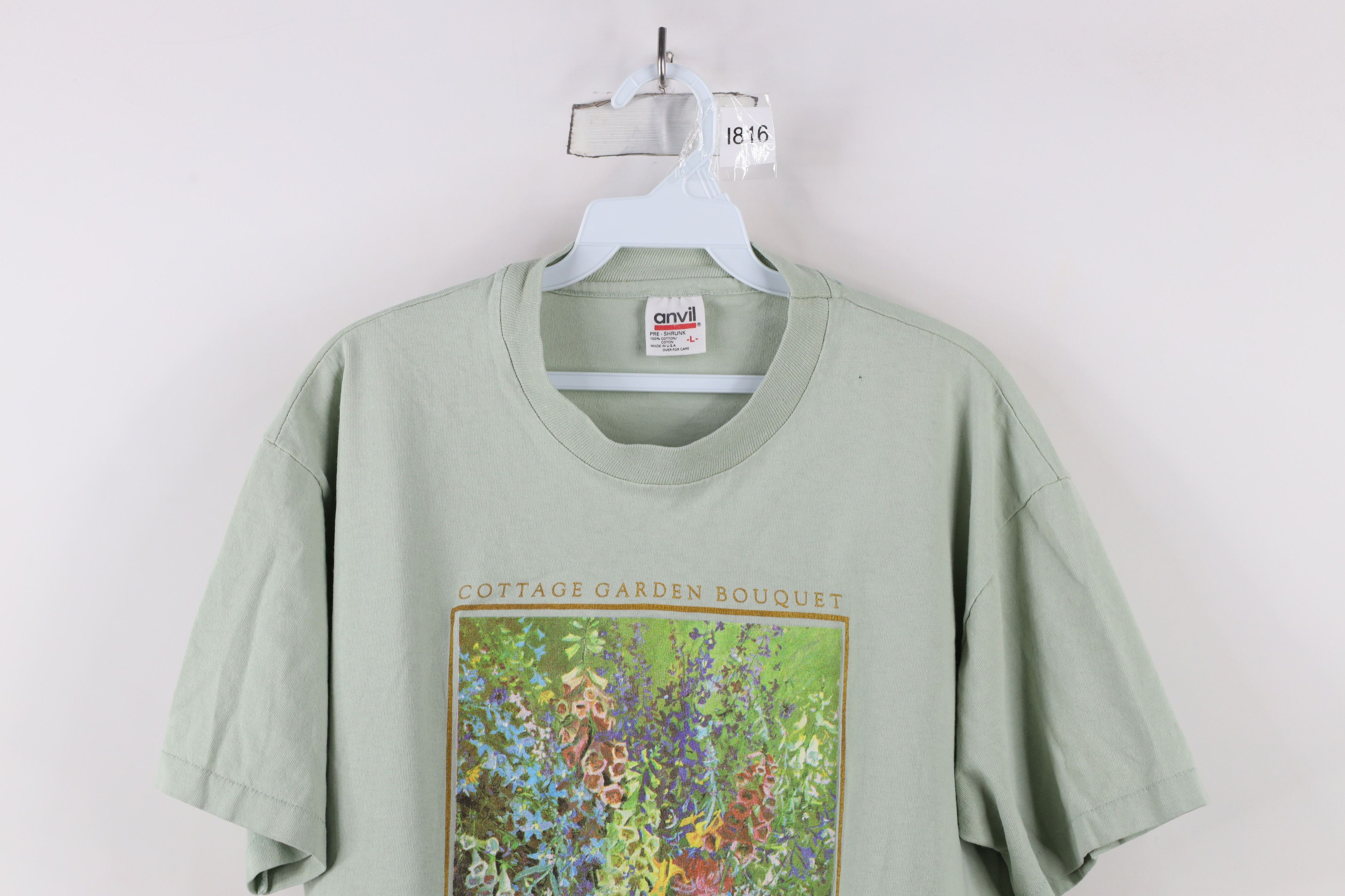 Vintage Vintage 90s Streetwear Bouquet Brian Mahieu T-Shirt USA Size L / US 10 / IT 46 - 2 Thumbnail