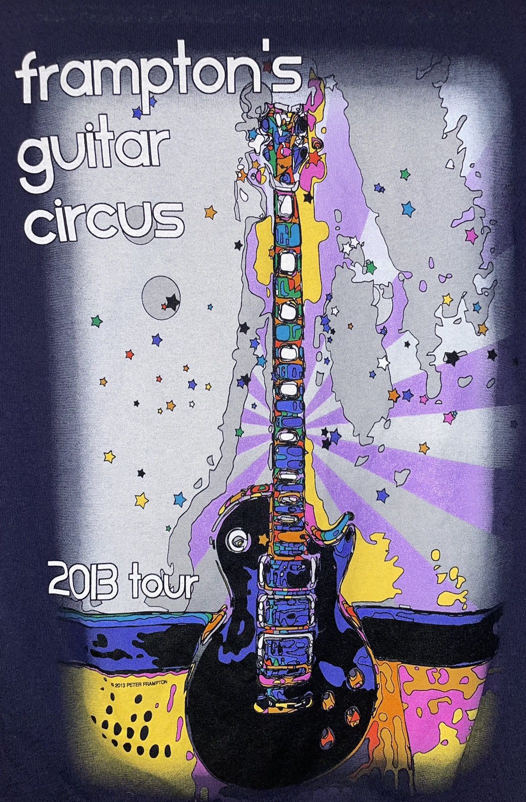 Vintage Peter Frampton Guitar Circus 2013 Tour Concert Tee Size US S / EU 44-46 / 1 - 11 Thumbnail
