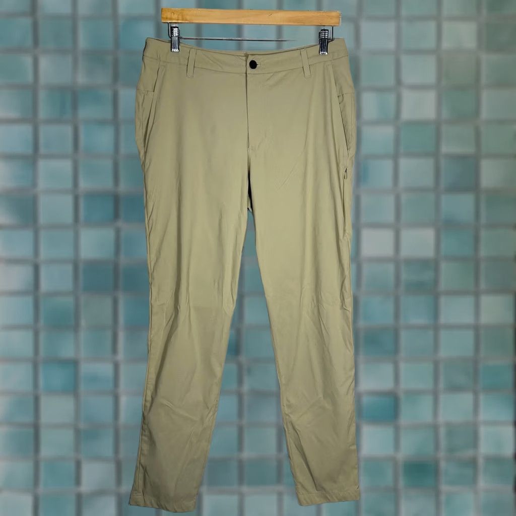 Lululemon Lululemon Mens Pants Chino Beige Technical Performance Activewear Slim 33 LM5AS9S Size US 34 / EU 50 - 1 Thumbnail