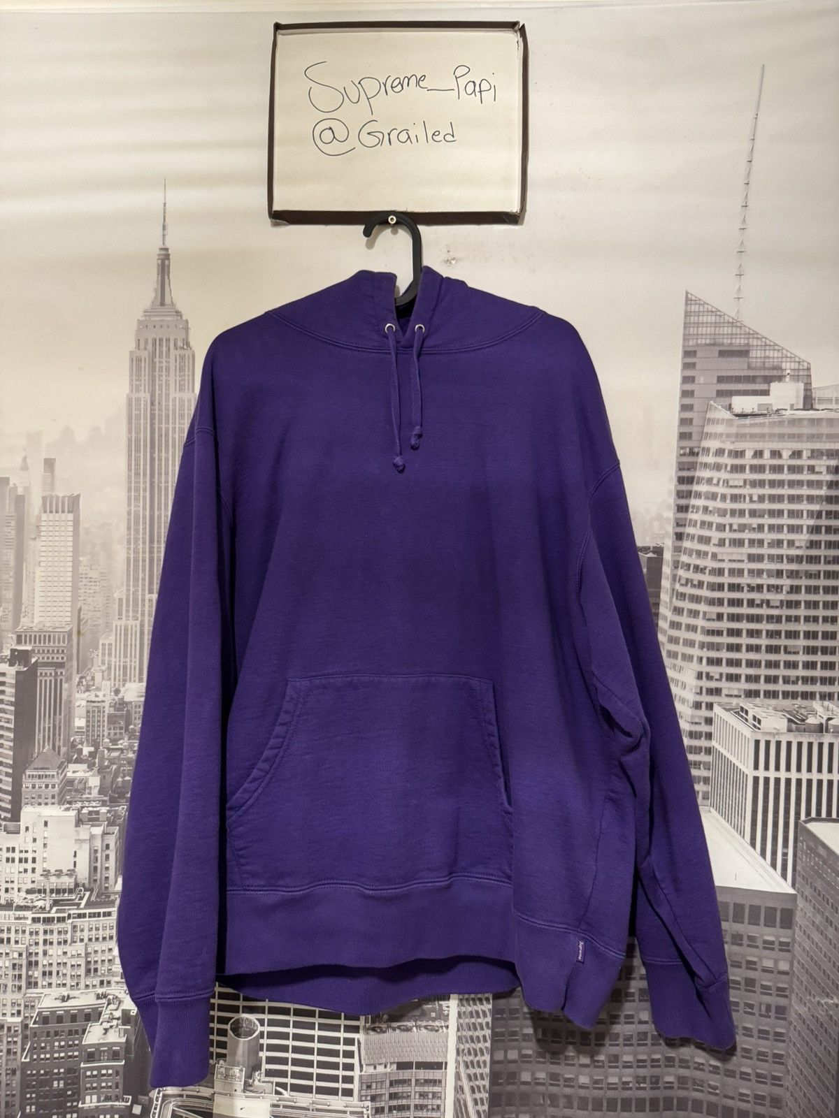 Supreme 🔥FW20 Supreme Rib Hoodie Sweatshirt Purple SZ Medium Size US M / EU 48-50 / 2 - 5 Thumbnail