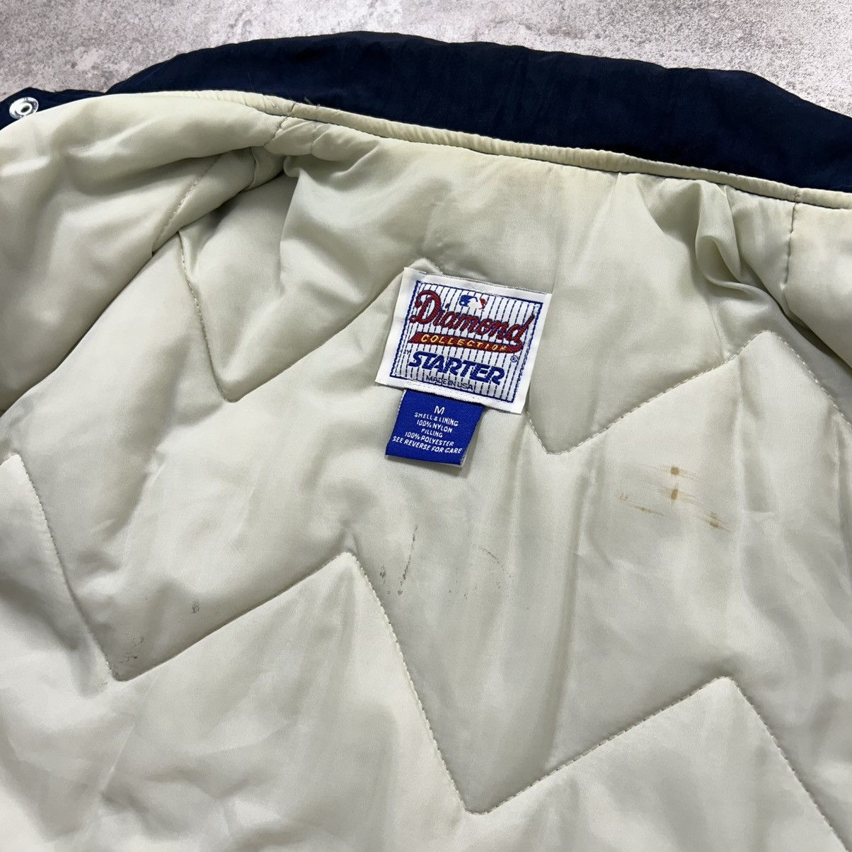 MLB × Starter × Vintage 90s CALIFORNIA ANGELS DIAMOND COLLECTION SATIN JACKET Size US M / EU 48-50 / 2 - 6 Thumbnail