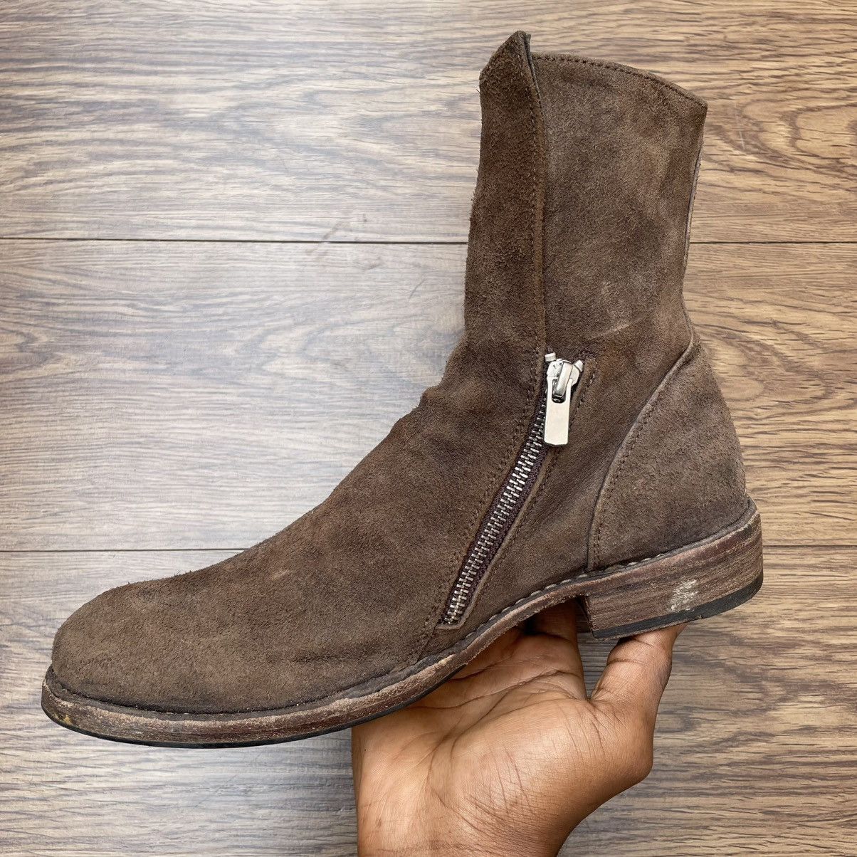 Officine Creative Officine Creative Lexikon 551 Brown Suede Zipped Boots Size US 5.5 / EU 38 - 4 Thumbnail