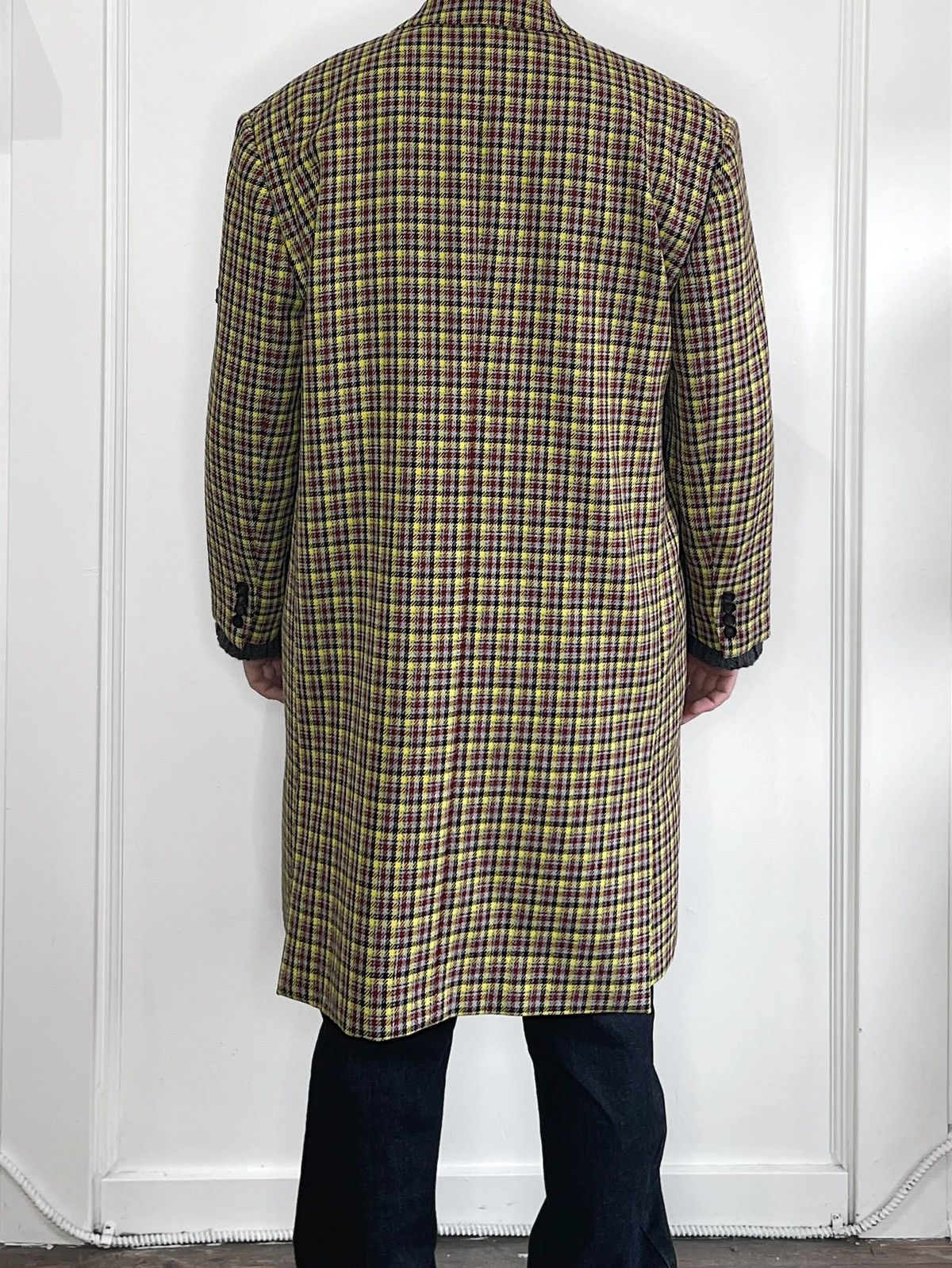 Balenciaga Oversized tartan tweed double breasted coat Size US M / EU 48-50 / 2 - 2 Thumbnail