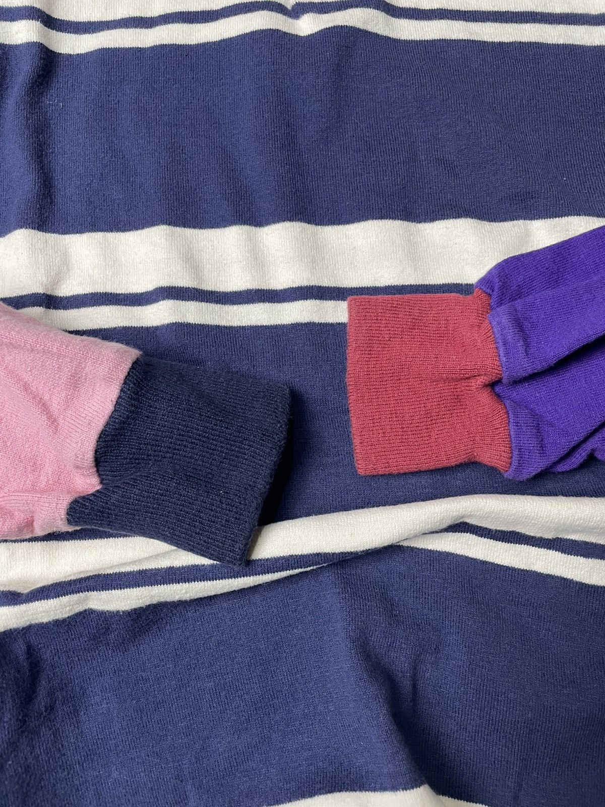 Columbia Vintage 80’S COLUMBIA knit polo rugby colour block stripes Size US L / EU 52-54 / 3 - 5 Thumbnail