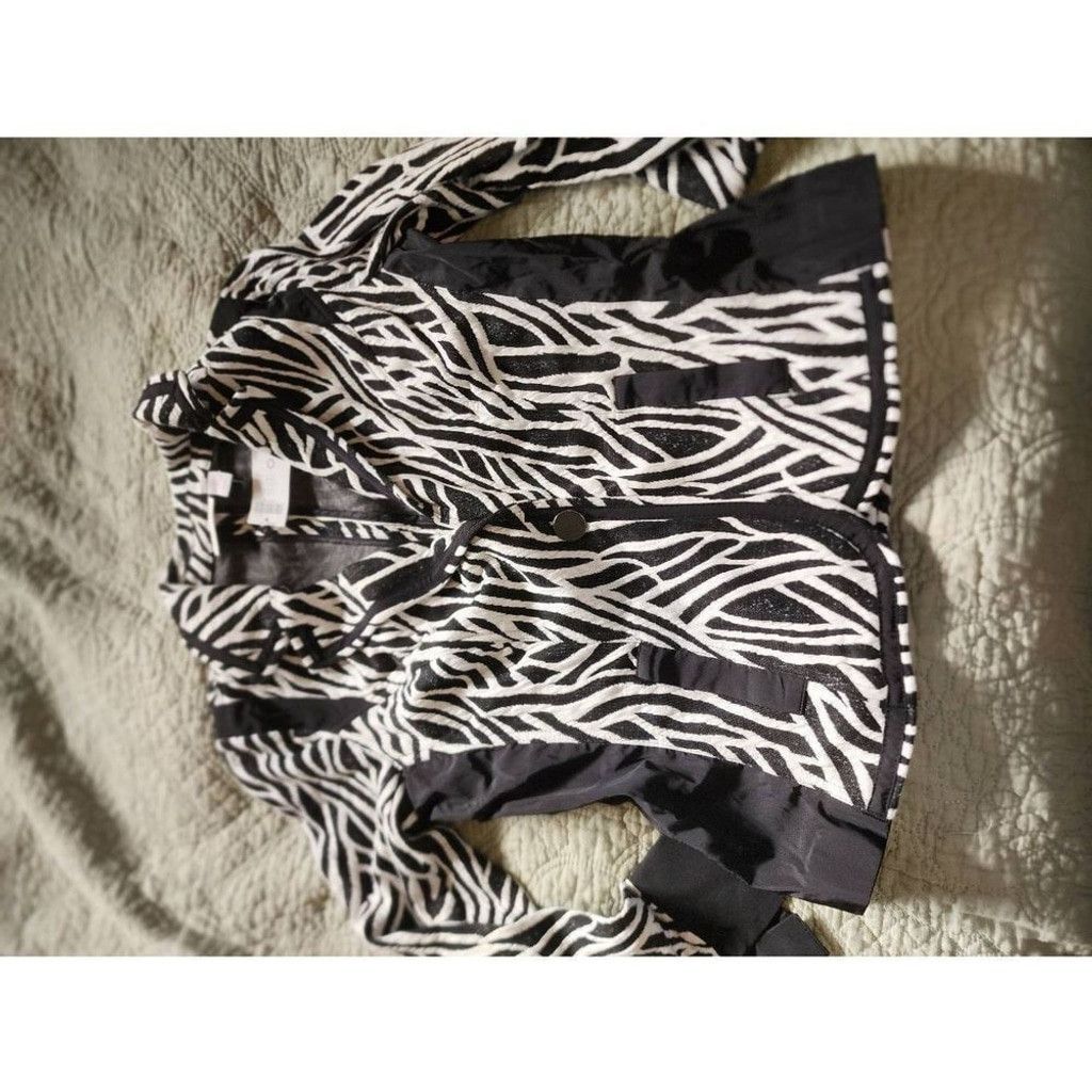 Chicos Chico's Zebra Print Blazer Size XS / US 0-2 / IT 36-38 - 4 Thumbnail