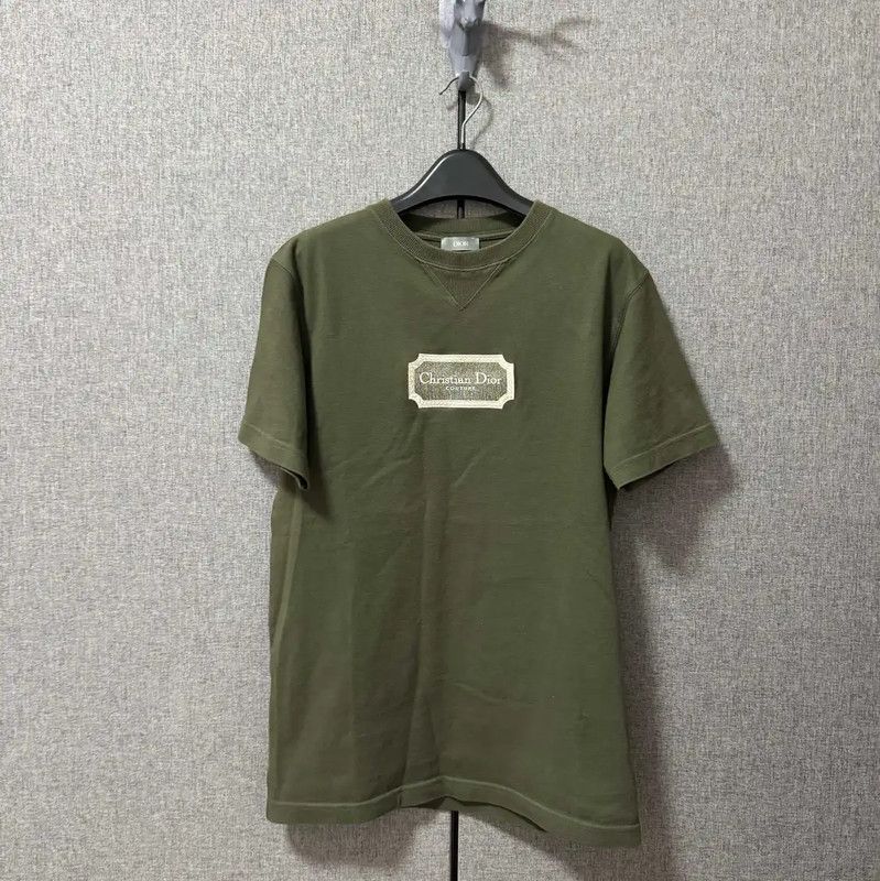 Dior Dior Military Green Cotton Logo T-Shirt 0089 Size US XS / EU 42 / 0 - 1 Thumbnail
