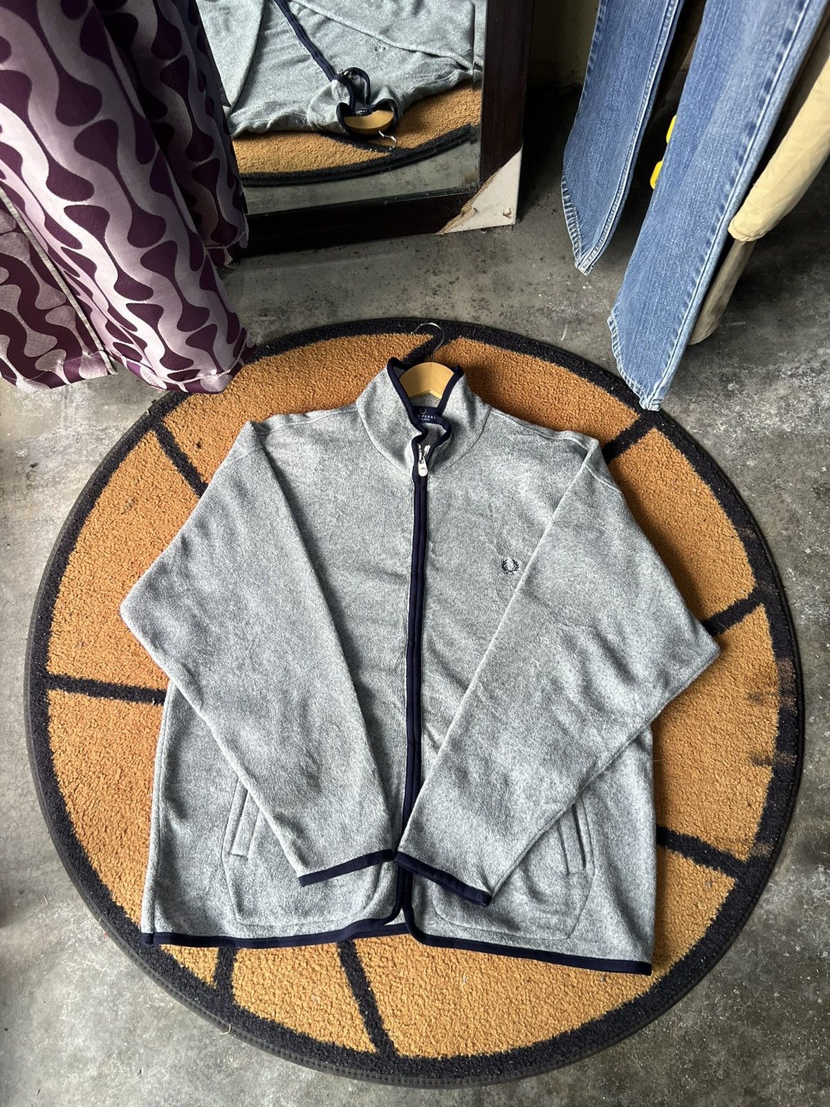 Fred Perry 🔥Made in Japan Fred Perry Zipper Fleece Jacket Size US L / EU 52-54 / 3 - 1 Thumbnail