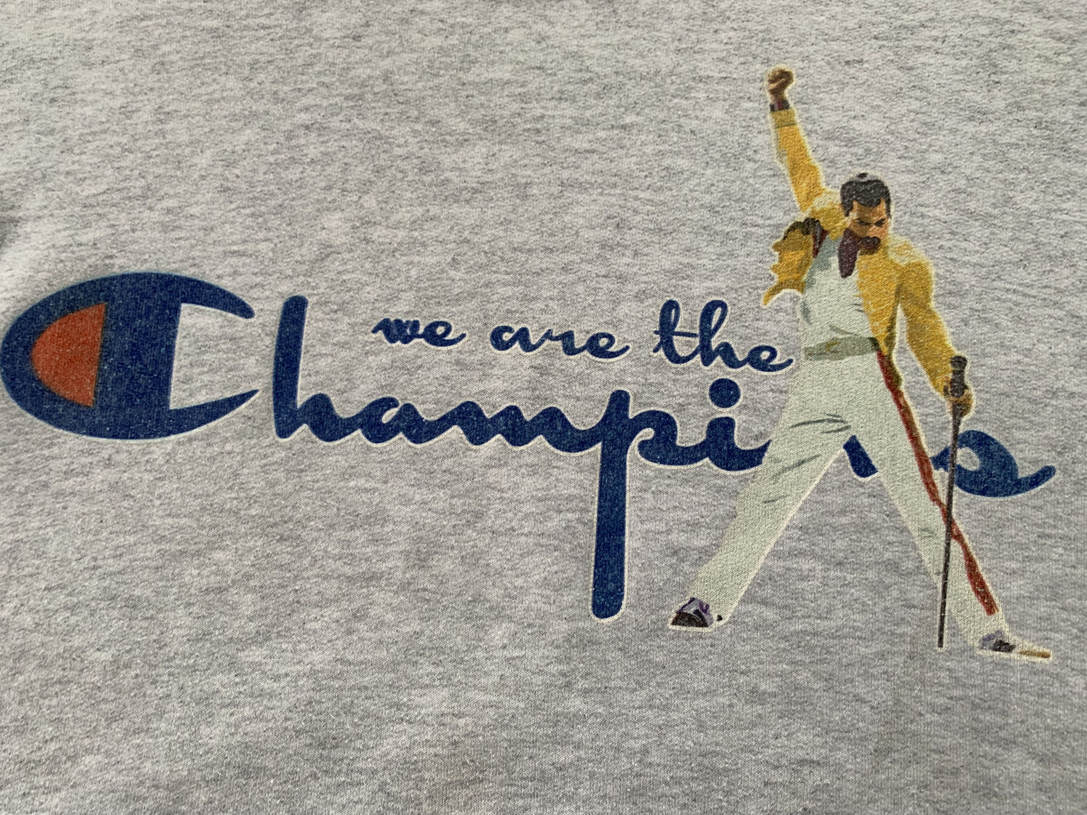 Jerzees × Vintage Jerzees Vintage We Are The Champions Cotton Hoodie Size US S / EU 44-46 / 1 - 5 Thumbnail